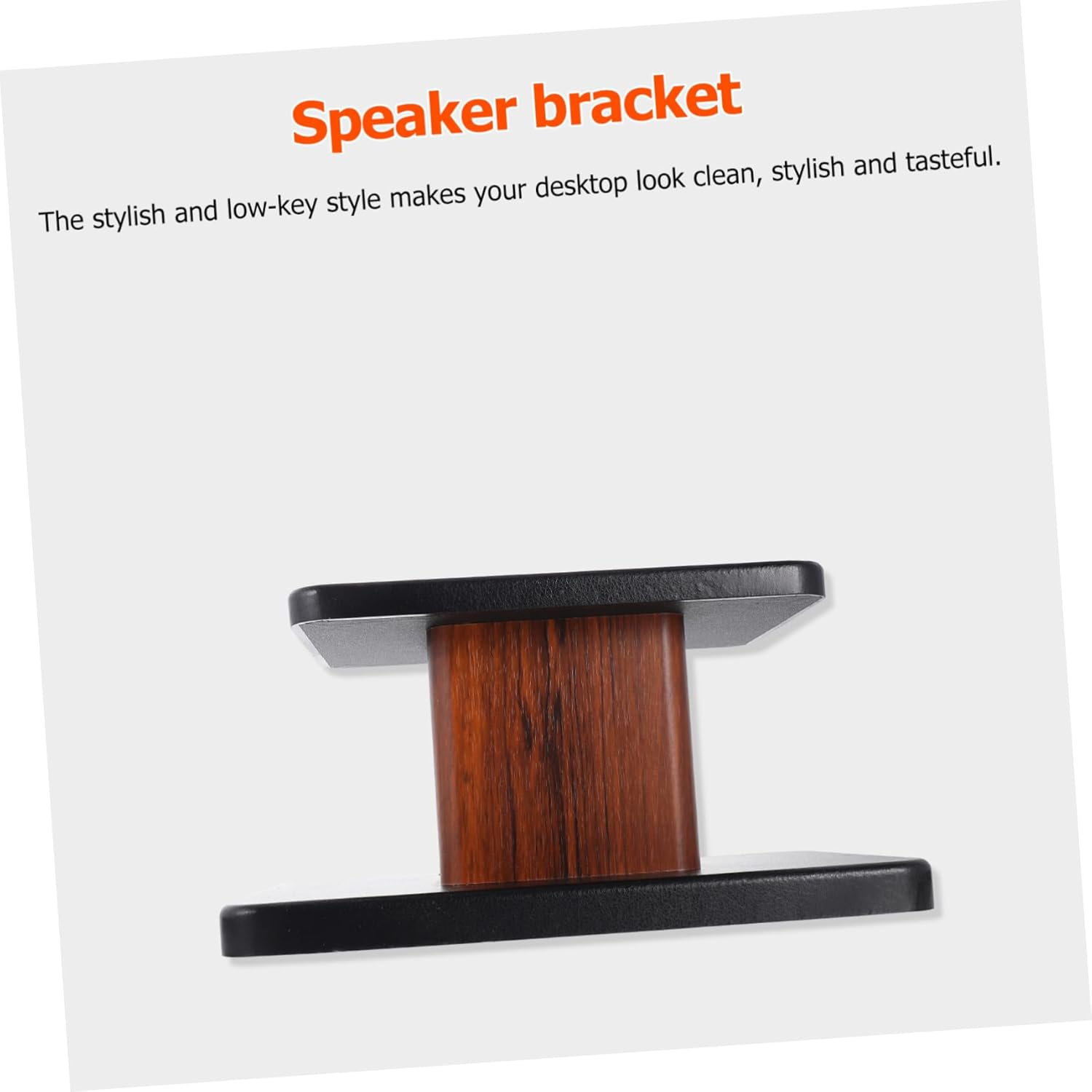 CHILDWEET Floor-Standing Speaker Stand Practical Speaker Stand for Home Theater Use Heavy Duty Stability Cable Management Modern Tempered Glass Design for Surround Sound Systems image number 4