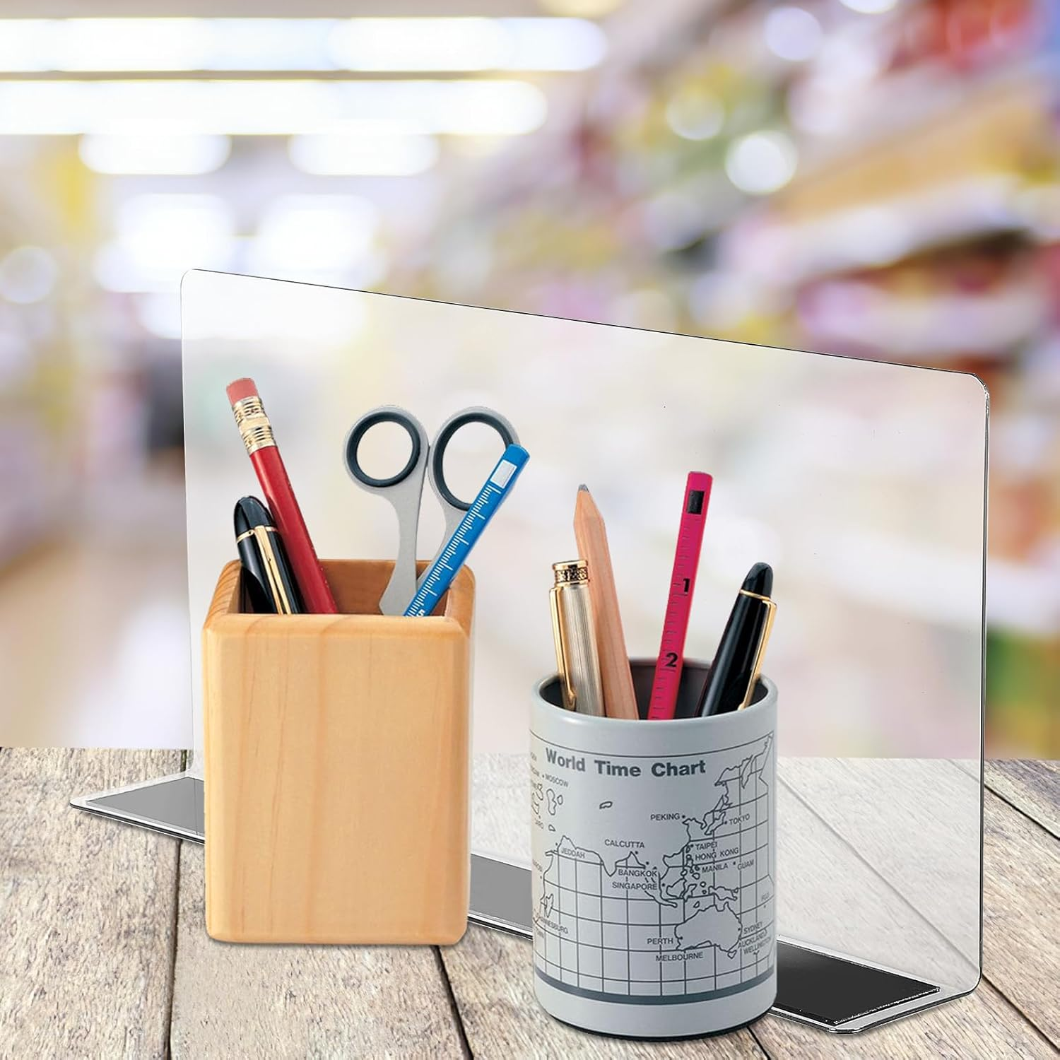 TOVINANNA Acrylic Shelf Dividers for Closet Organization: 6 Pack Tall Clear Shelves Separators for Clothing Adjustable Multi-Function Divider image number 4