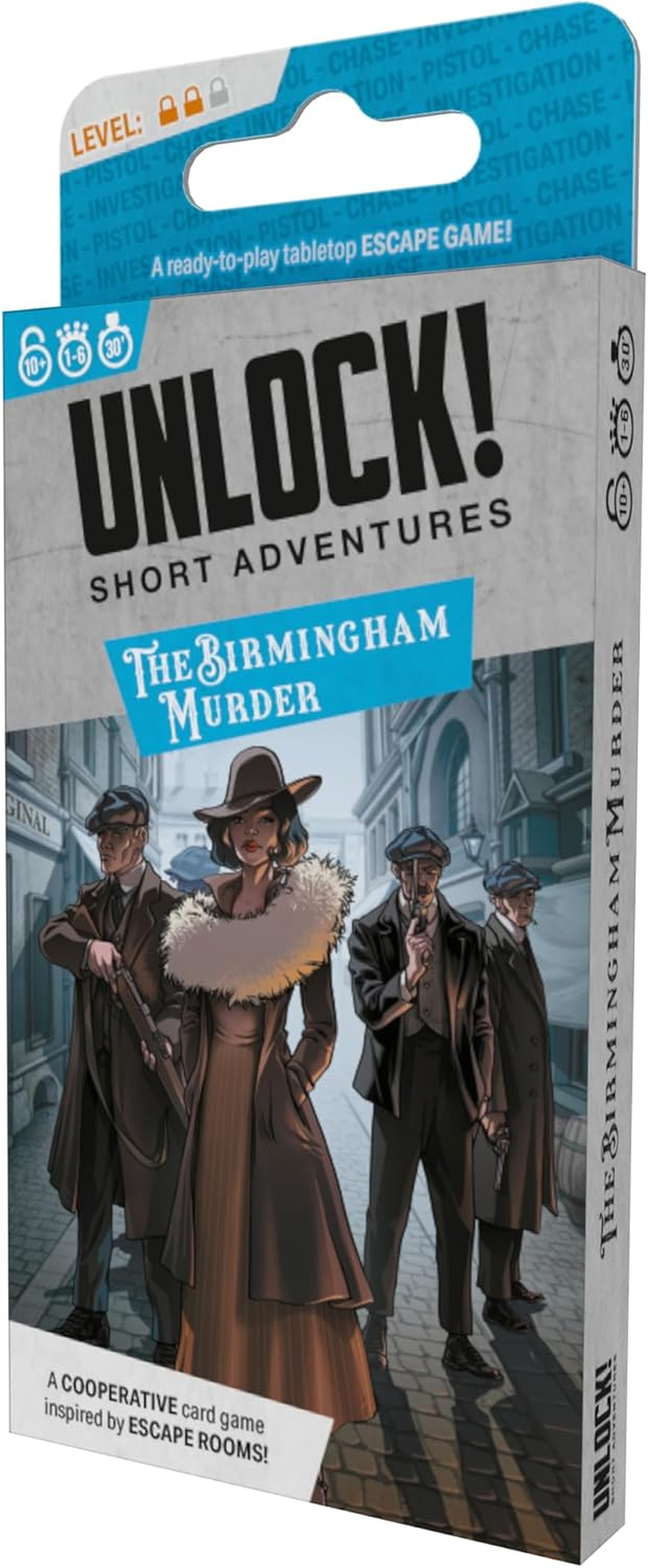 SPACE Cowboys | Unlock! Short Adventures 9: the Birmingham Murder | Escape Room Card Game | Ages 10+ | 1-6 Players | 30 Minutes Playing Time image number 1