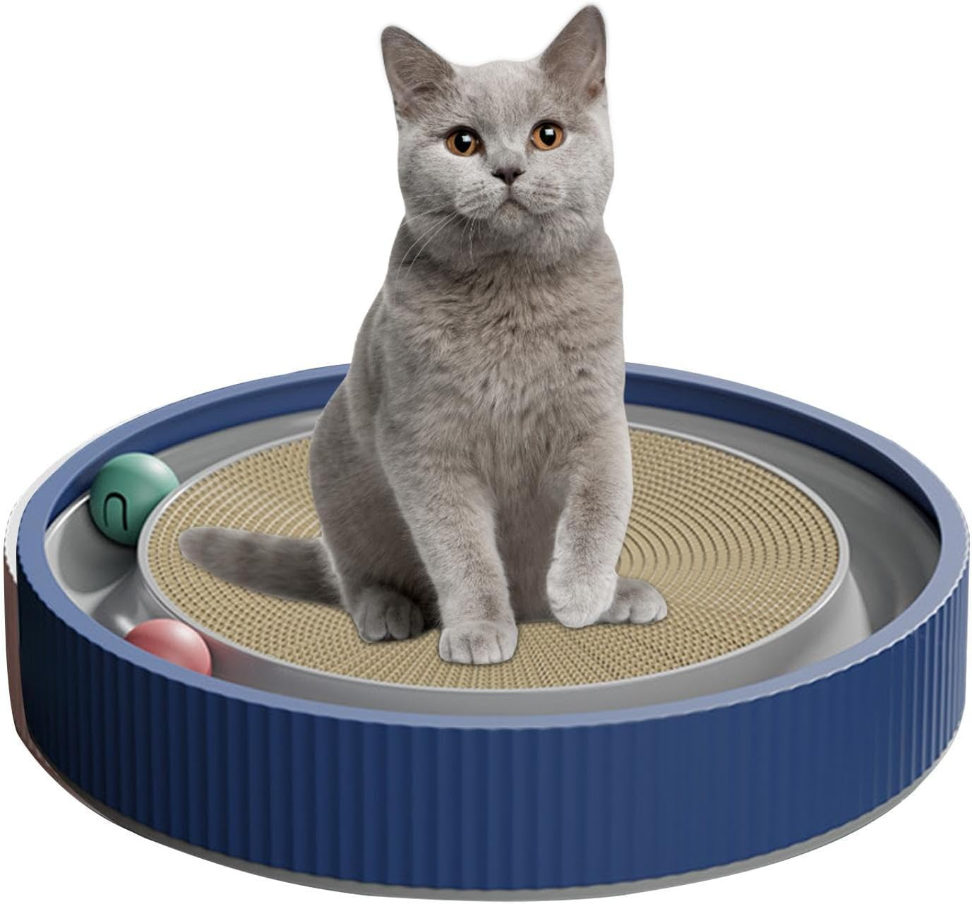 Cat Scratchers for Indoor Cats - Kitten Interactive Toy with Ball Track,Scratching Toy for Indoor Cats, Interactive Kitten Fun Mental Physical Exercise Puzzle Toys image number 3