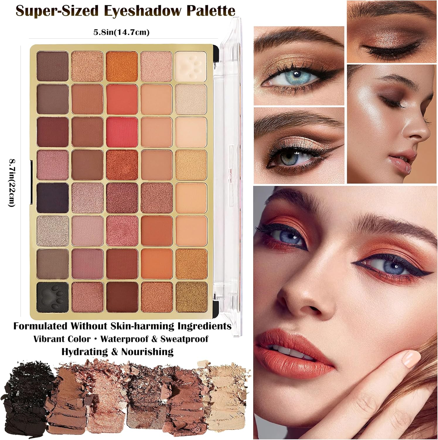 Hoorayeah Makeup Kit - Makeup Sets for Girl - Gift Sets for Women with Eye Shadow Palette, Lipstick image number 3