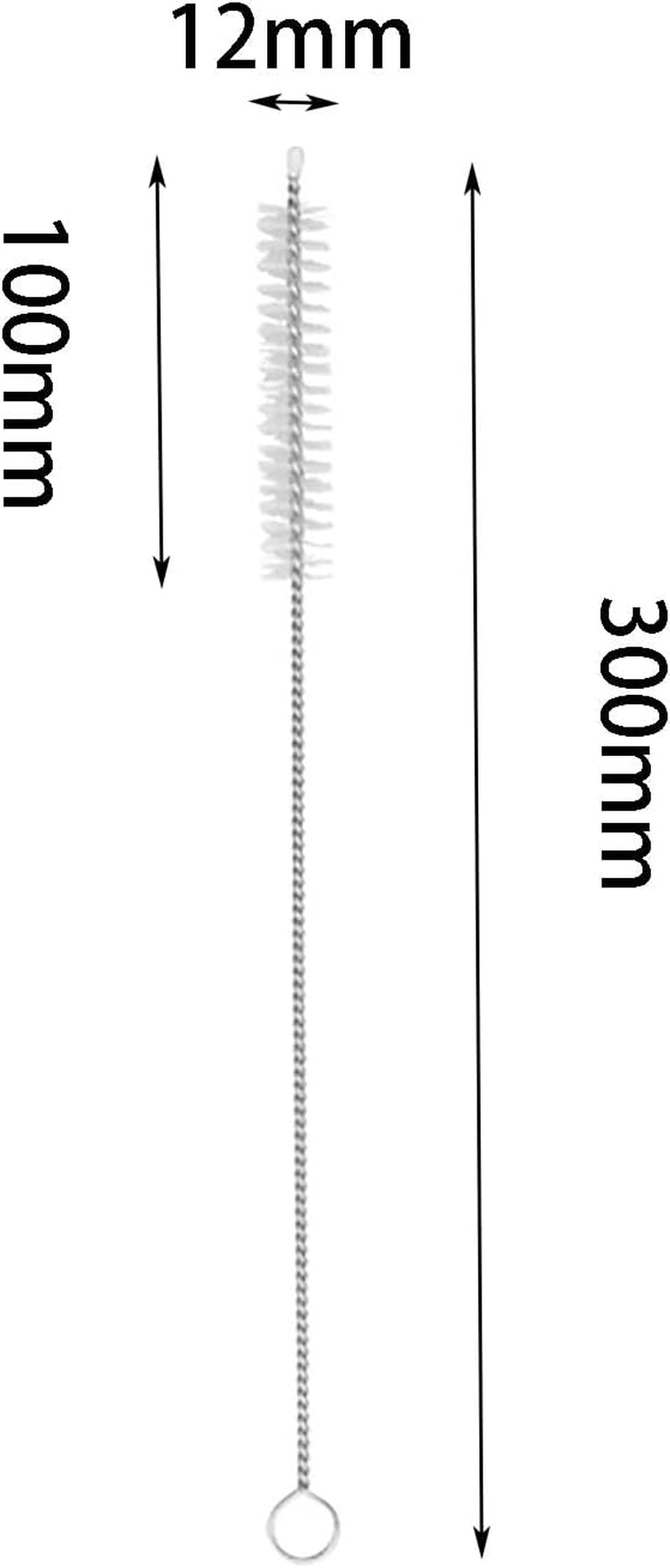 Straw Cleaner Brush 10 PCS, with Stainless Steel Handlewater, Reusable Cleaning Brushes for Kitchen Accessories
