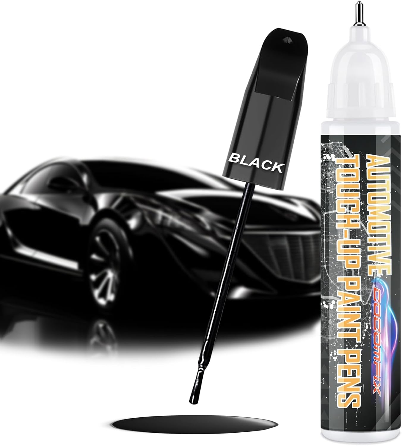 Pearl White Auto Touch up Paint Pen, Two-In-One Scratch Repair and Remover for Deep Damages, Special-Purpose Car Paint