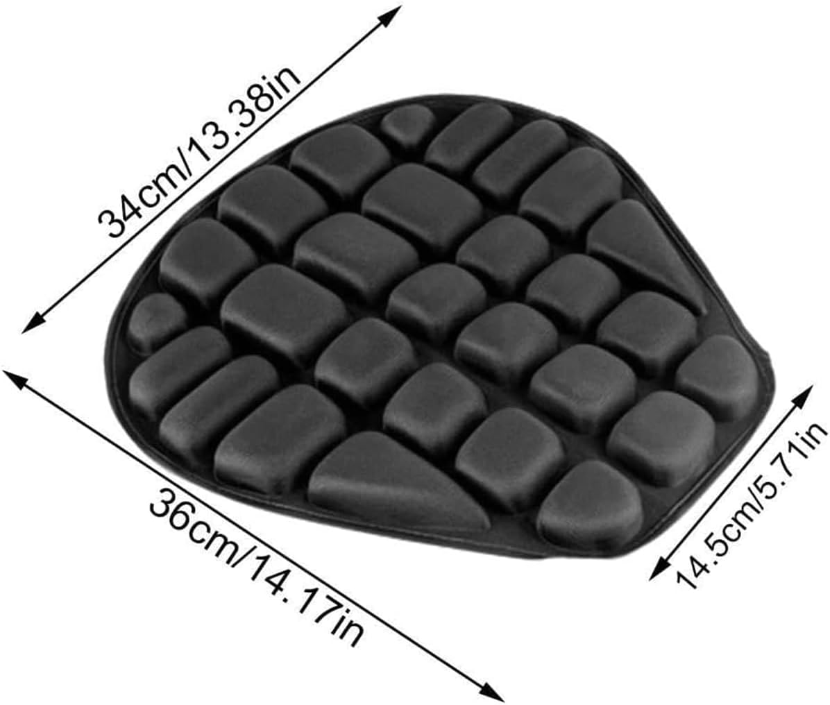 AIMALL Lycra Motorcycle Seat Cushion Waterproof Breathable Anti-Slip Cover for Electric Scooter Moped No.9 Calf Bike Seat Accessories 14.17X5.71X13.38In image number 5