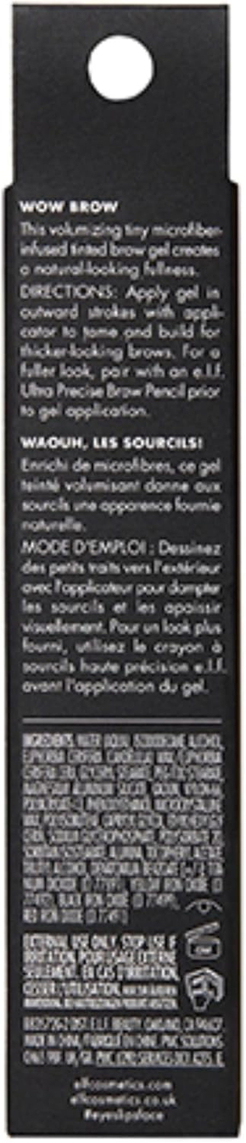 E.L.F. - Wow Brow Gel Deep Brown - 0.12 Oz (3.5 G) image number 1