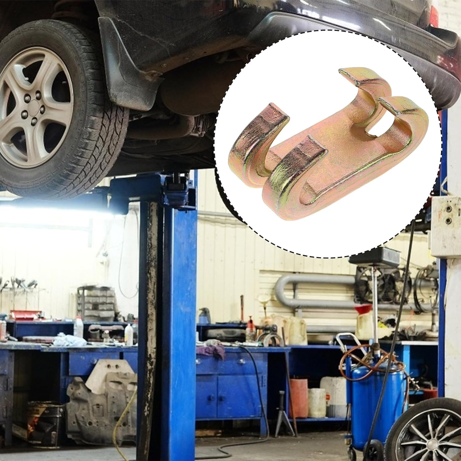 NUOBESTY Auto Body Repair Tool Double Claw Dent Pulling Clamp Box-Type Frame Hook for Car Body Straightening and Automotive Metal Repair Equipment image number 2