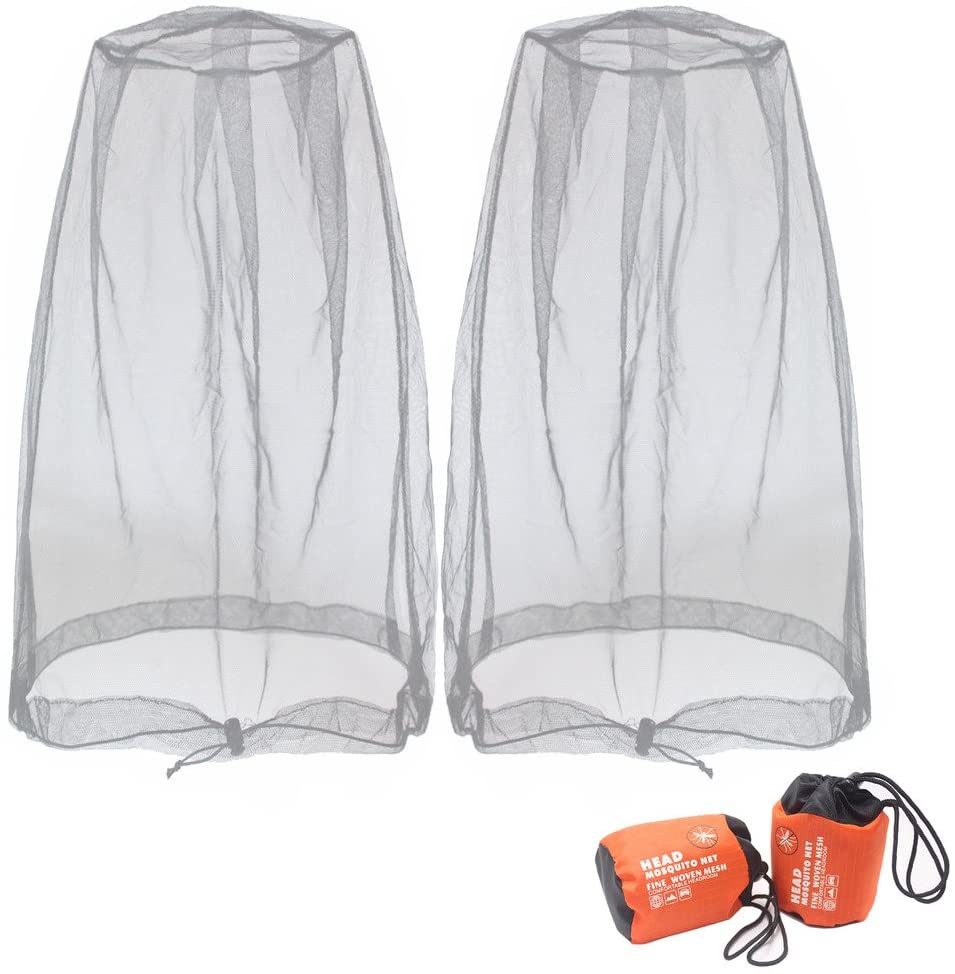 Benvo Head Net Mesh, Protective Cover Mask Face from Insect Bug Bee Mosquito Gnats for Any Outdoor Lover- with Free Carry Bags