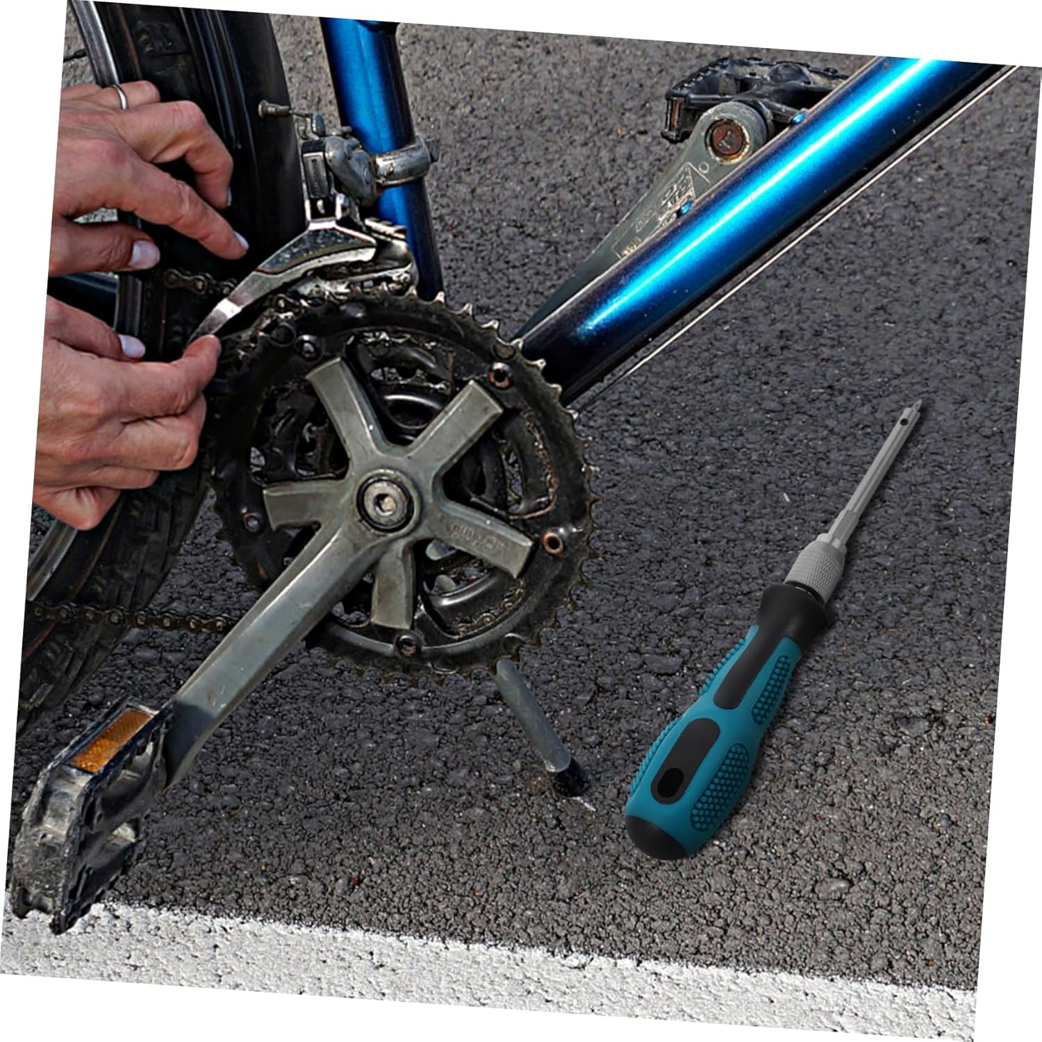 LOORGVEL Portable Bike Wrench Spanner Wheel Tool for Quick Efficient Bike Repair image number 1