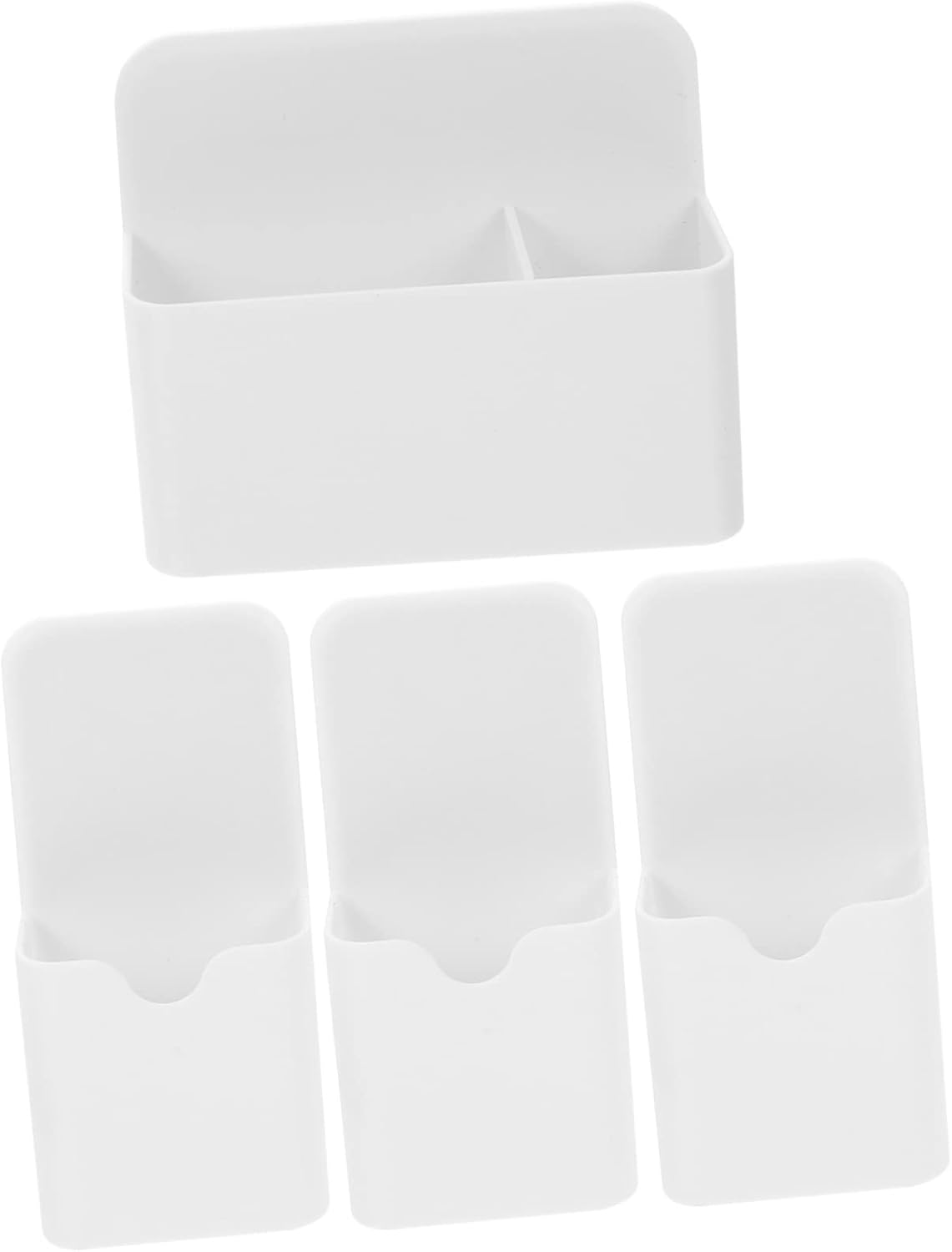 HONMEET 4Pcs Whiteboard Marker Pen Holder Magnetic Pen Storage Box Office Desk Accessory image number 6
