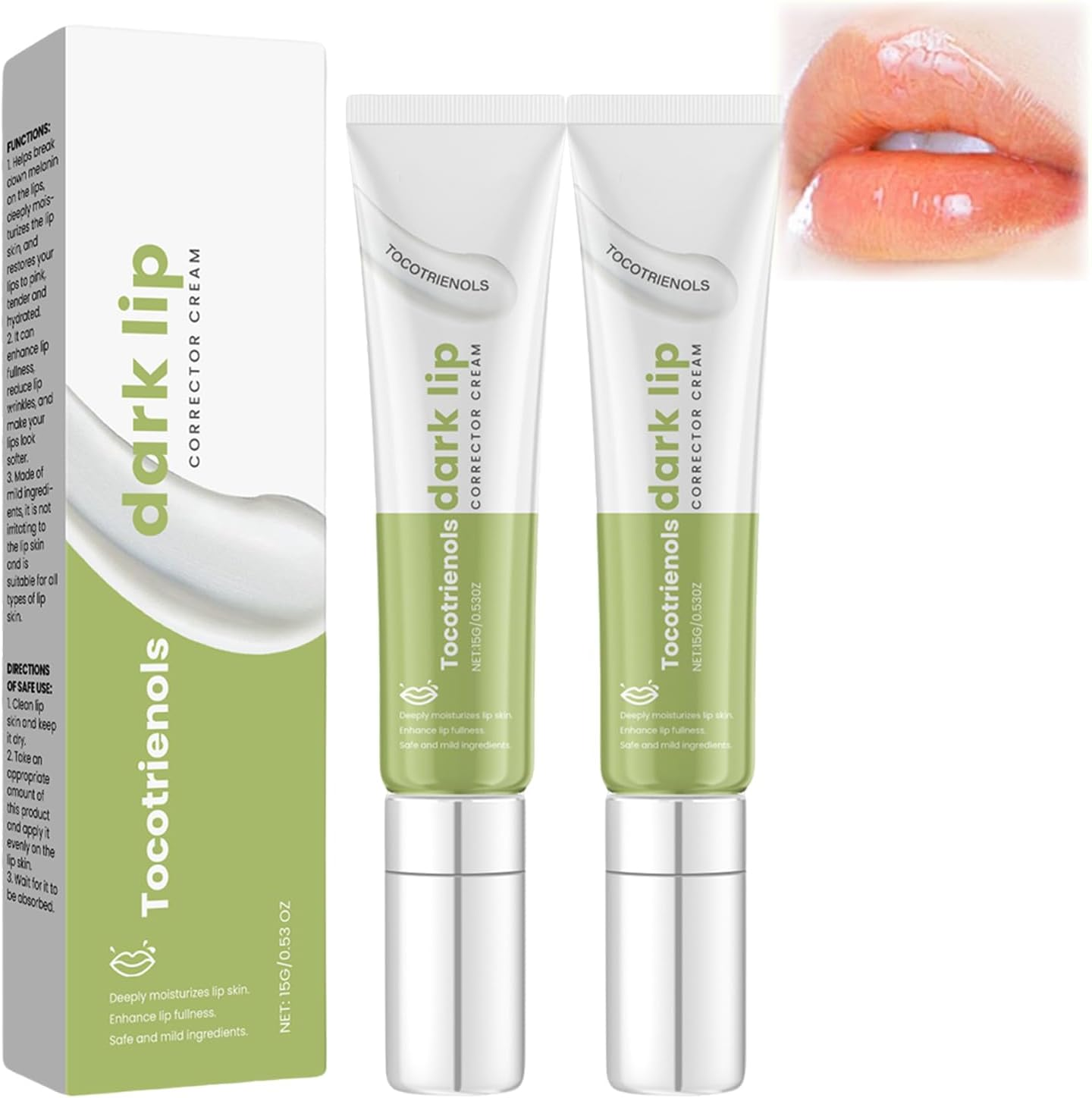 Dark Lip Corrector Cream, Lip Care Cream, the Formulated Is Mild and Suitable for All Skin Types, Lightening for Dark Lips, Refreshing Texture, Suitable for Both Men and Women (1Pcs)