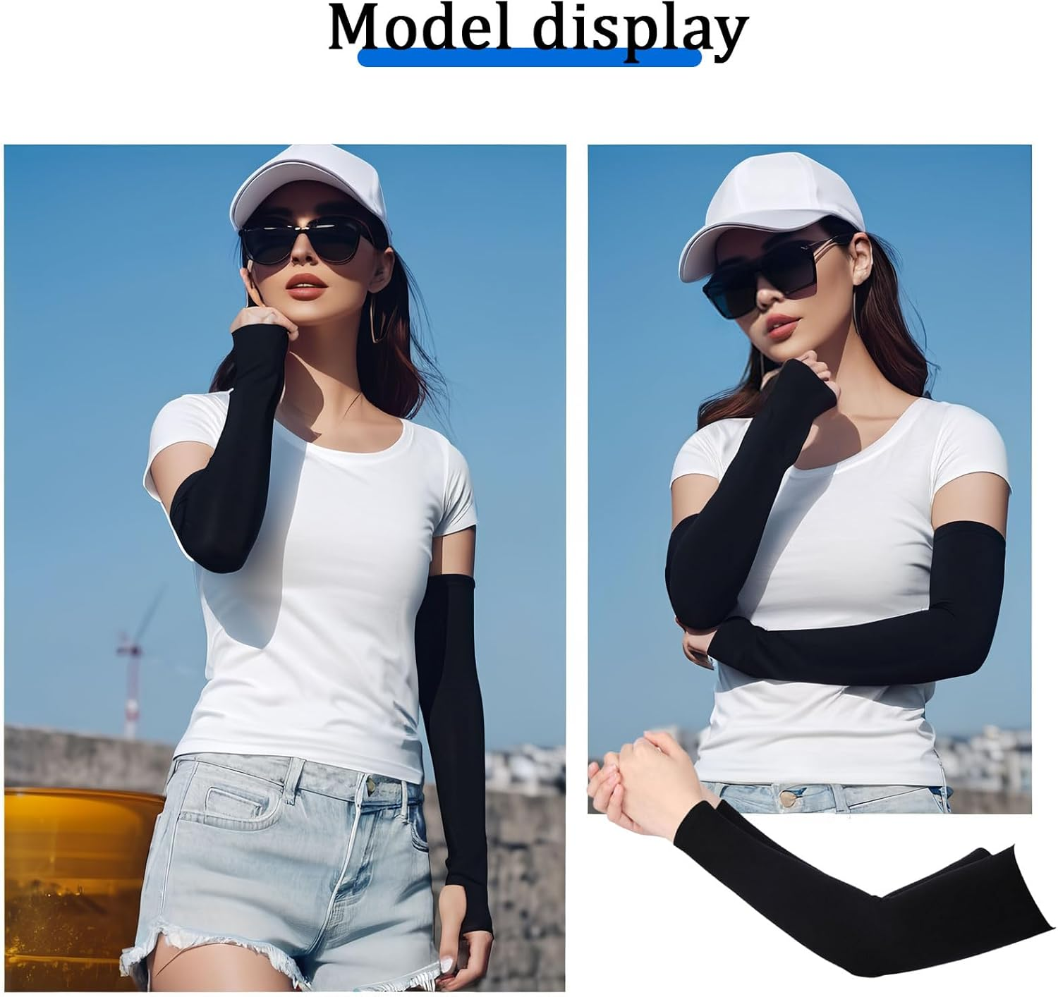 12 Pcs Arm Sleeves, Upf 50+ Men'S and Women'S Uv Protection Arm Warmers, Cool and Breathable Volleyball Arm Sleeves, Arm Compression Sleeve, Suitable for Volleyball, Outdoor Running, Sun Protection image number 5