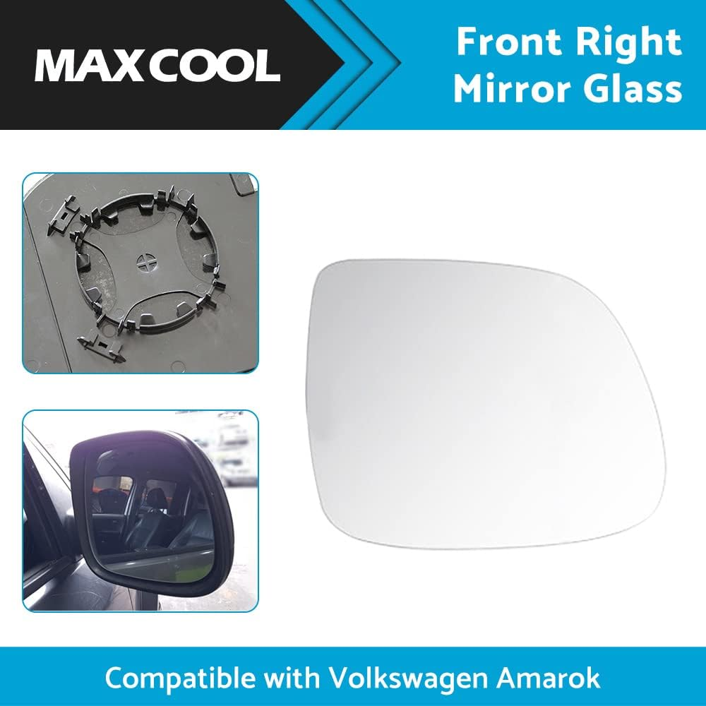 MAX COOL Right Side Mirror Glass Suitable for Volkswagen Amarok 2010-2018 with Heated Convex Base image number 5