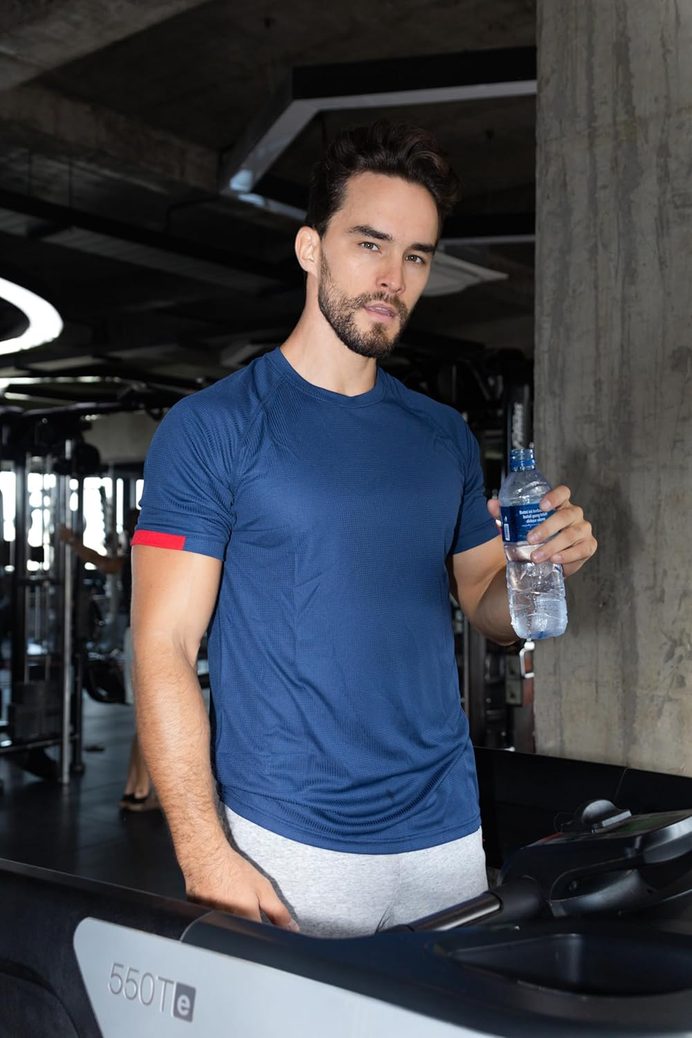 HUAKANG 5 Pack Men'S Workout Shirts Quick Dry Athletic Gym Tops Moisture Wicking Anti-Odor Breathable Tee Short Sleeve Sports T-Shirts for Outdoor Running Sportswear image number 4