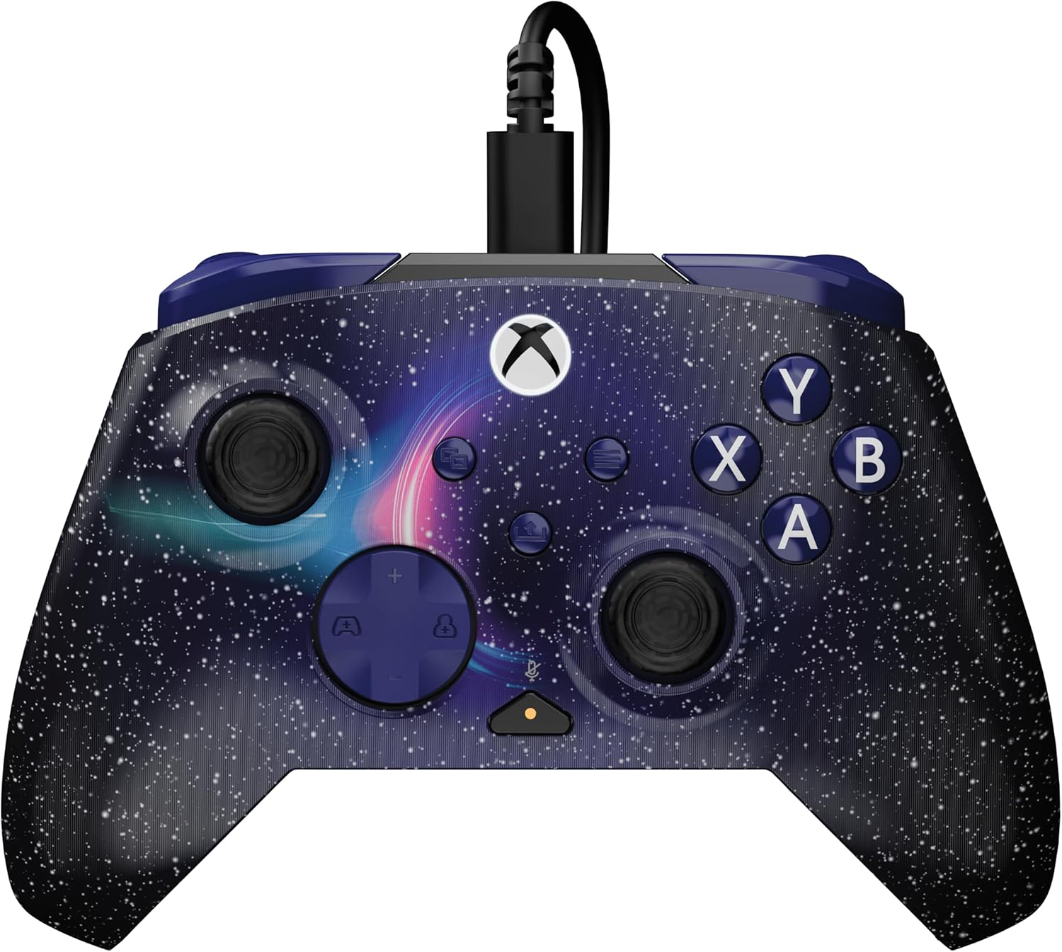 Turtle Beach Rematch Advanced Dark Cosmos Wired Gaming Controller for Xbox & PC &ndash; Lenticular, Multi-Design, Remappable Buttons, Hall-Effect Hair Triggers, 8Ft Cable, Officially Licensed by Xbox