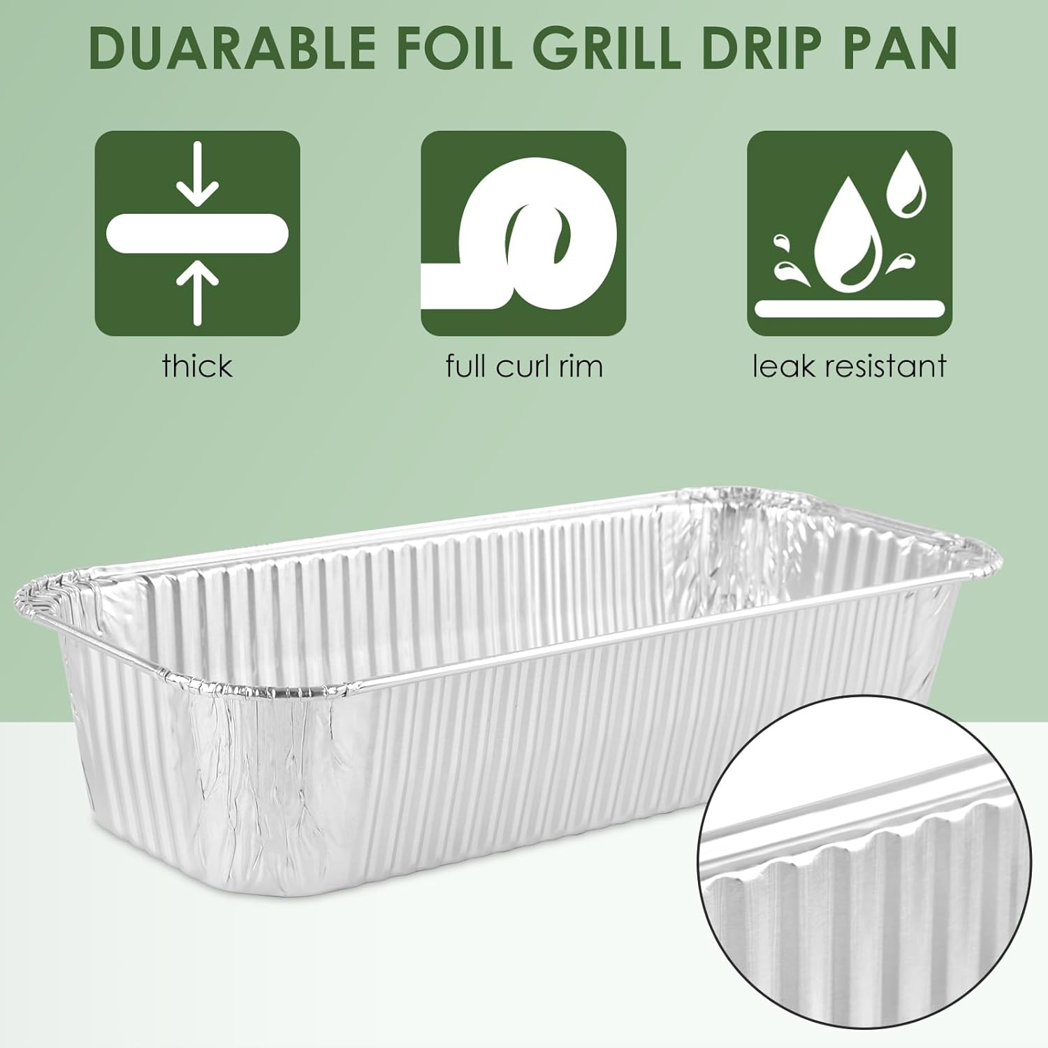30 Pack 6417 6498 Grease Drip Cup Liners Compatible for Weber Smokefire EX4 / EX6 / EPX6, Genesis II 400/600, Summit 400/600 Series, Disposable Aluminum Grill Drip Pan Liner for Bbq,Grilling,Oven image number 2
