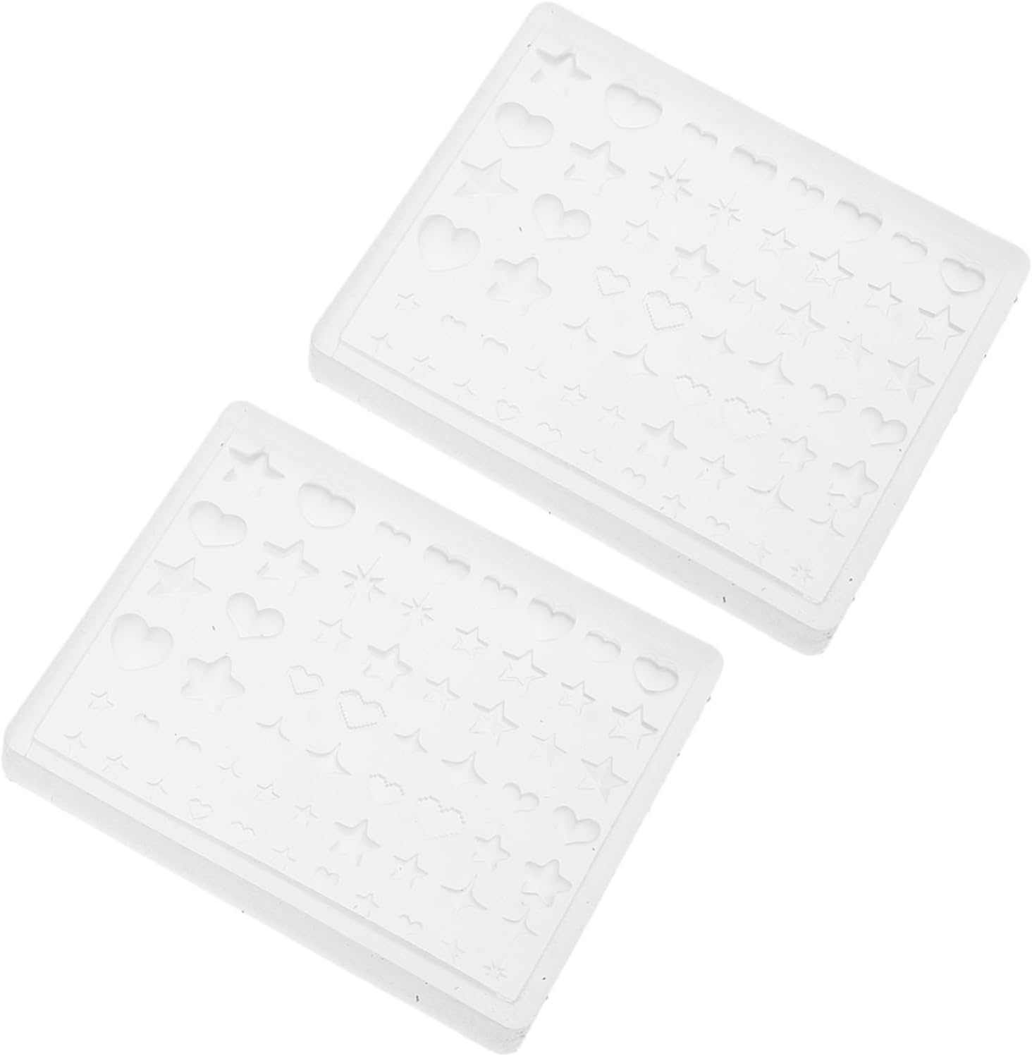 Beaupretty 2Pcs Silicone Nail Molds Heart Star Shapes Soft Durable Nail Decoration Silicone Mold for DIY Manicure Creative Easy Demolding Resin Craft Supplies for Women image number 5