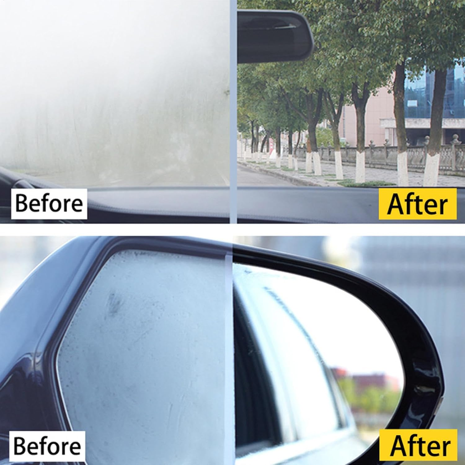 Waterproof Fogging for Automotive,Glass Coating Agent 100Ml Window Spray | Long-Lasting Shine Car Supplies Waterproof Glass Cleaner for Car image number 3