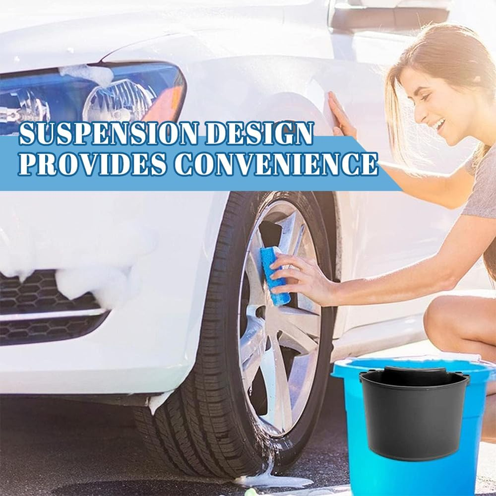 4Pcs Car Detailing Bucket, Designed for Portability, Multipurpose Hanging Wash Bucket Organizer Perfect for Car Care, Holding Water, Soap, or Cleaning Tools, Ideal for Kitchen, Picnic, Dishes image number 2