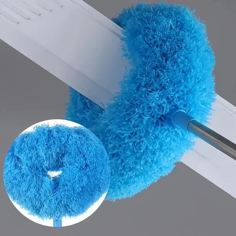 Ceiling Fan Cleaner Duster, Retractable Ceiling Fan Cleaner Duster Reusable Microfiber Blade Cleaner Fan Cleaner (Blue) image number 1