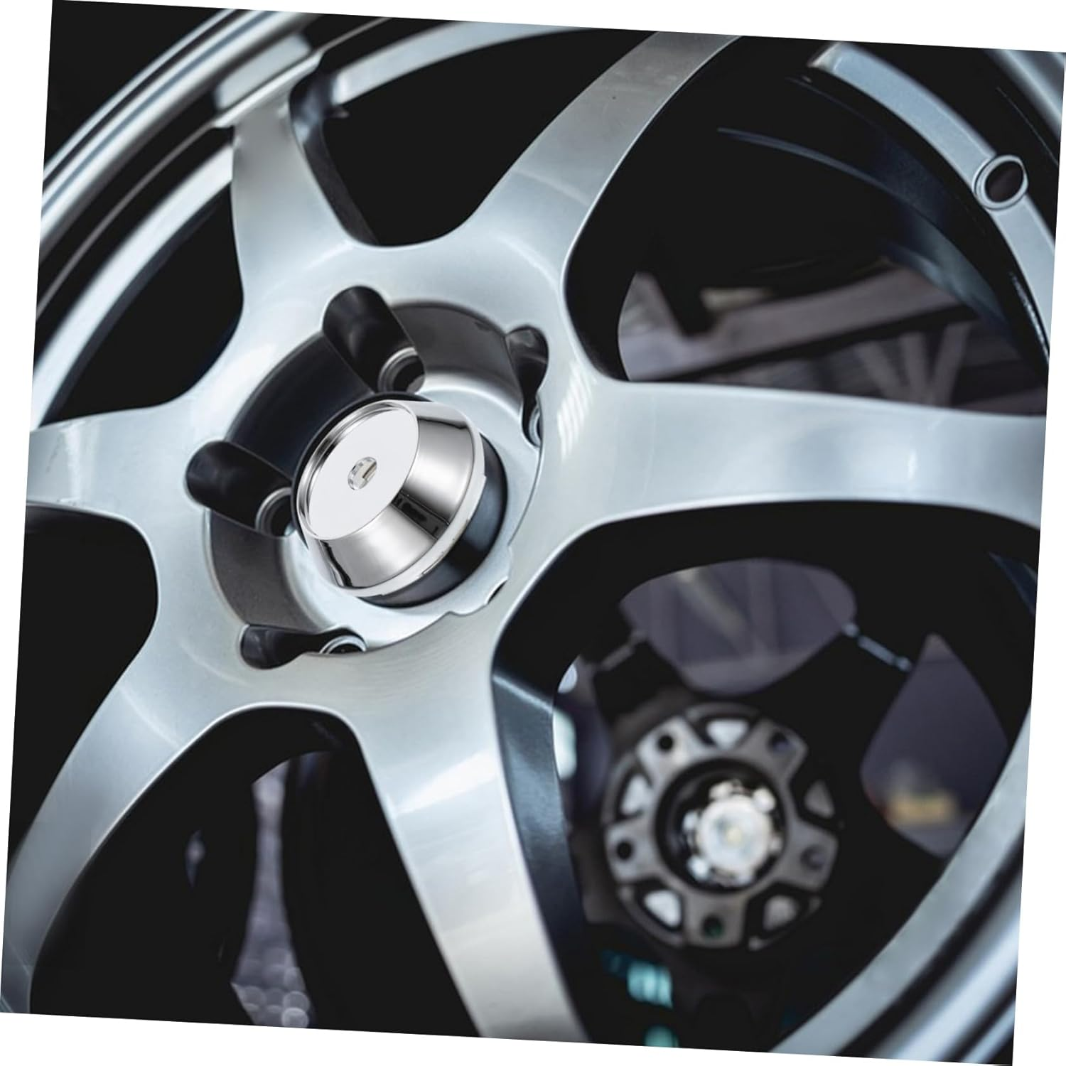 LALADEFIEE 4Pcs Wheel Rim Covers Durable Center Hub Caps for Car Easy Installation Elegant Design Protects Wheel Hub from Water Auto Accessories image number 3