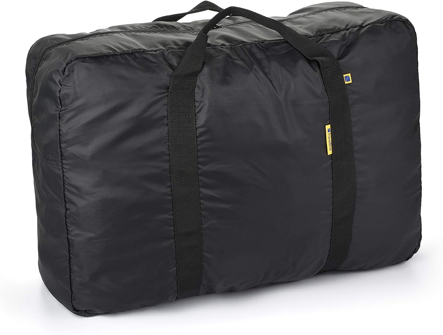 Ravel Blue Foldable Duffle Bag &ndash; Lightweight 16L, 30L, 48L & 60L Holdall &ndash; Compact Bag for Men & Women, Gym, Shopping & Overnight Use &ndash; Durable Polyester with Trolley Strap (Black, Large (48L)) image number 1