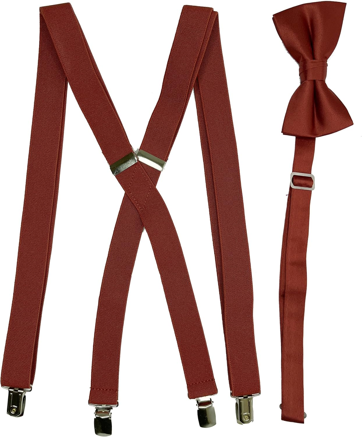 Spencer J'S Men'S X Back Suspenders & Bowtie Set Variety of Colors image number 6