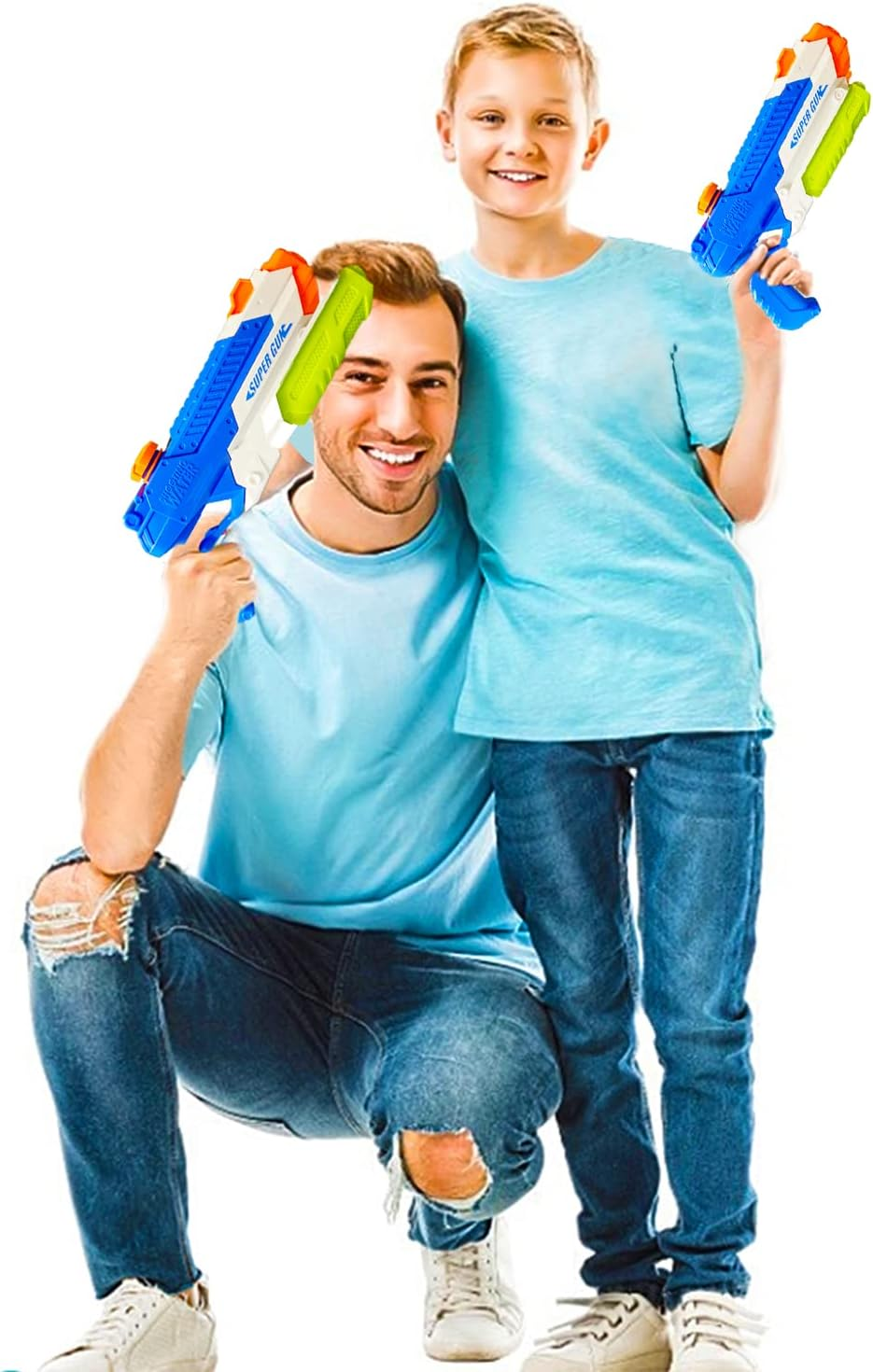 Water Guns for Kids - Summer Soaker Squirt Guns, 400Cc/40Ft Outdoor Toy for 3 Years Old and up Boys Girls Adults - 2 Pack Water Guns for Swimming Pool Yard Lawn Beach image number 4