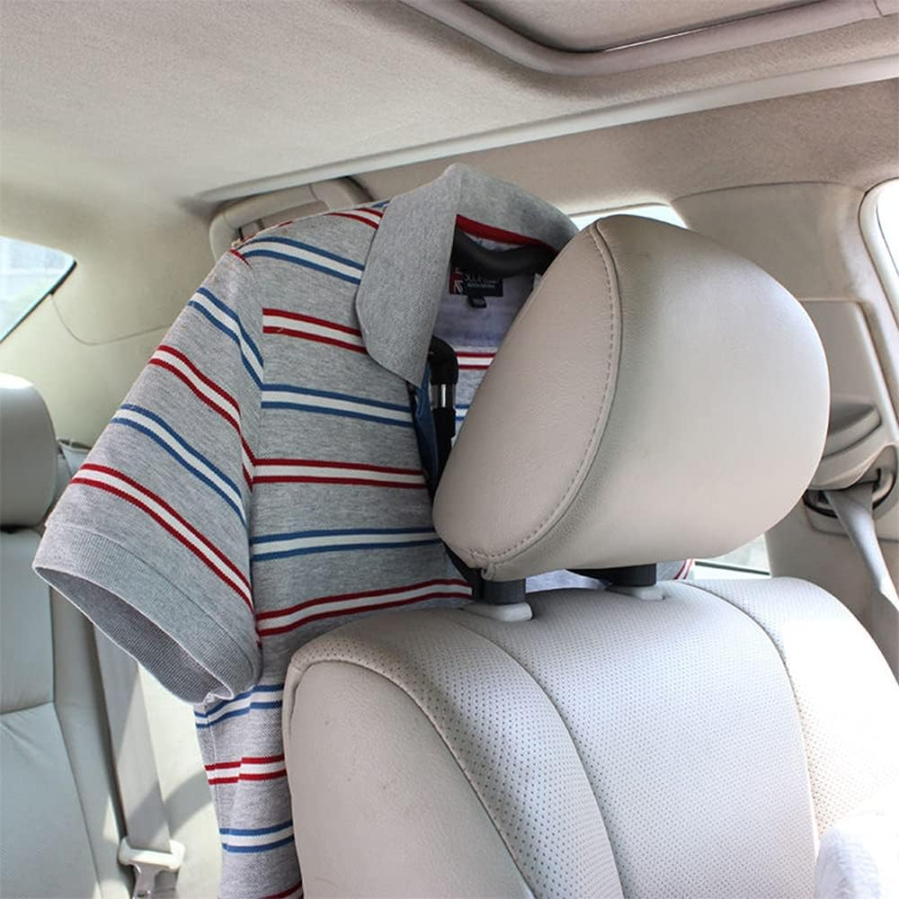 RAYWE Car Coat Hanger Headrest Back Seat Coat Hanger Multifunctional Car Hanger for Coat Suit Jacket image number 2