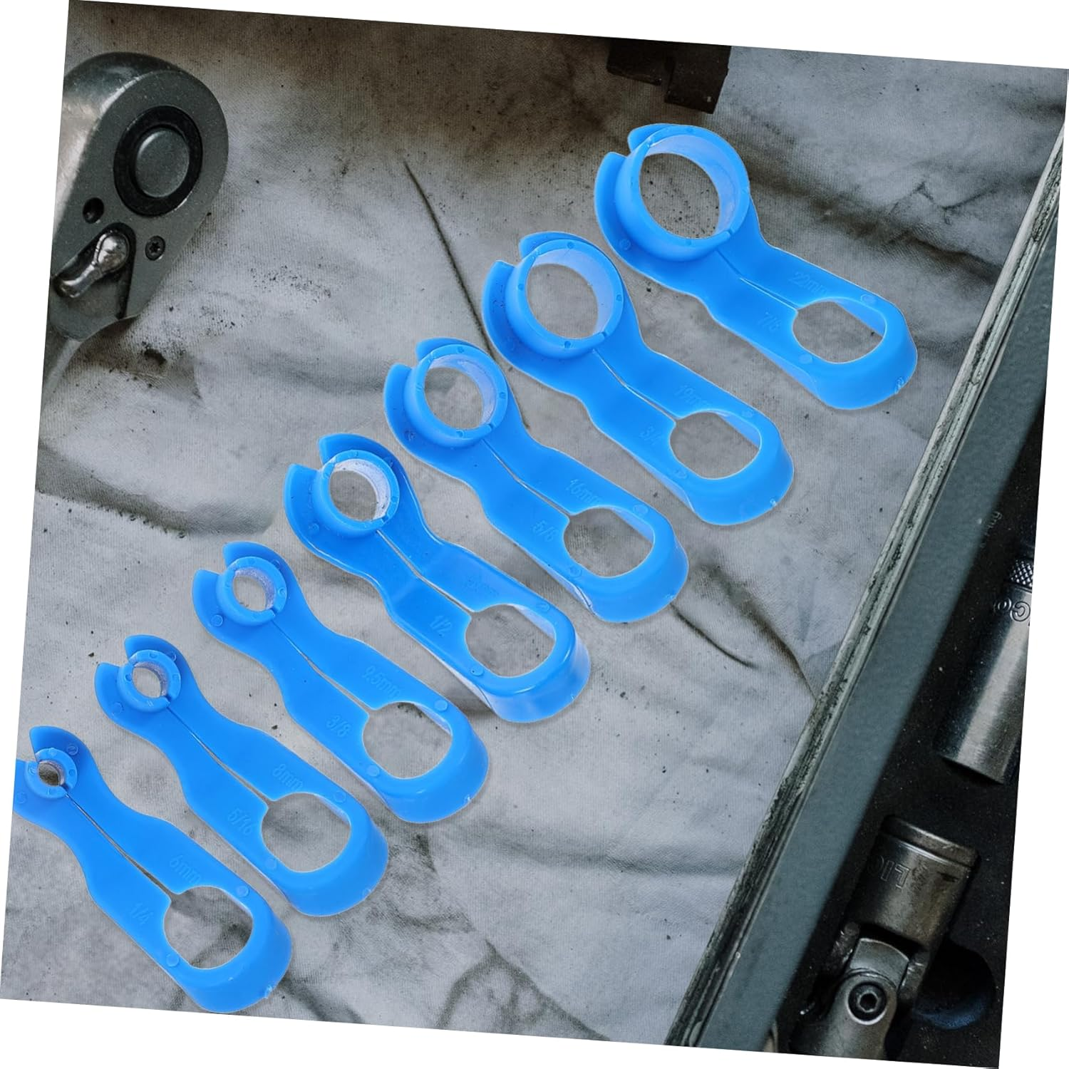 COSMEVIVI 7Pcs Automotive Fuel Line Disconnect Tool Set Ergonomic Hand Tools for Efficient Maintenance Repair of Fuel Reliable for Technicians and Diy Enthusiasts image number 1