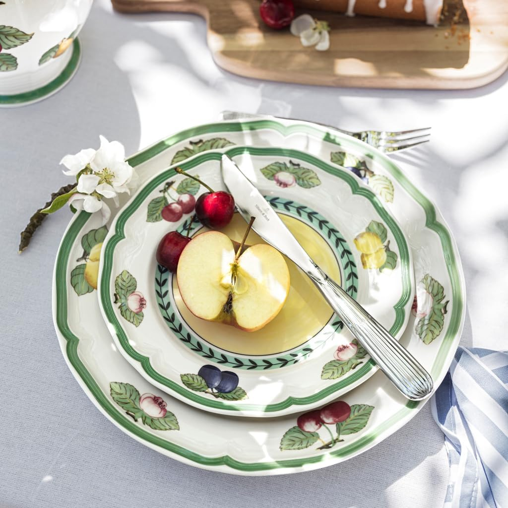 Villeroy & Boch - French Garden Fleurence Food Plate, round Plate in Premium Porcelain with Summery Fruit Motifs, Country Style, 26 Cm - Orange image number 5