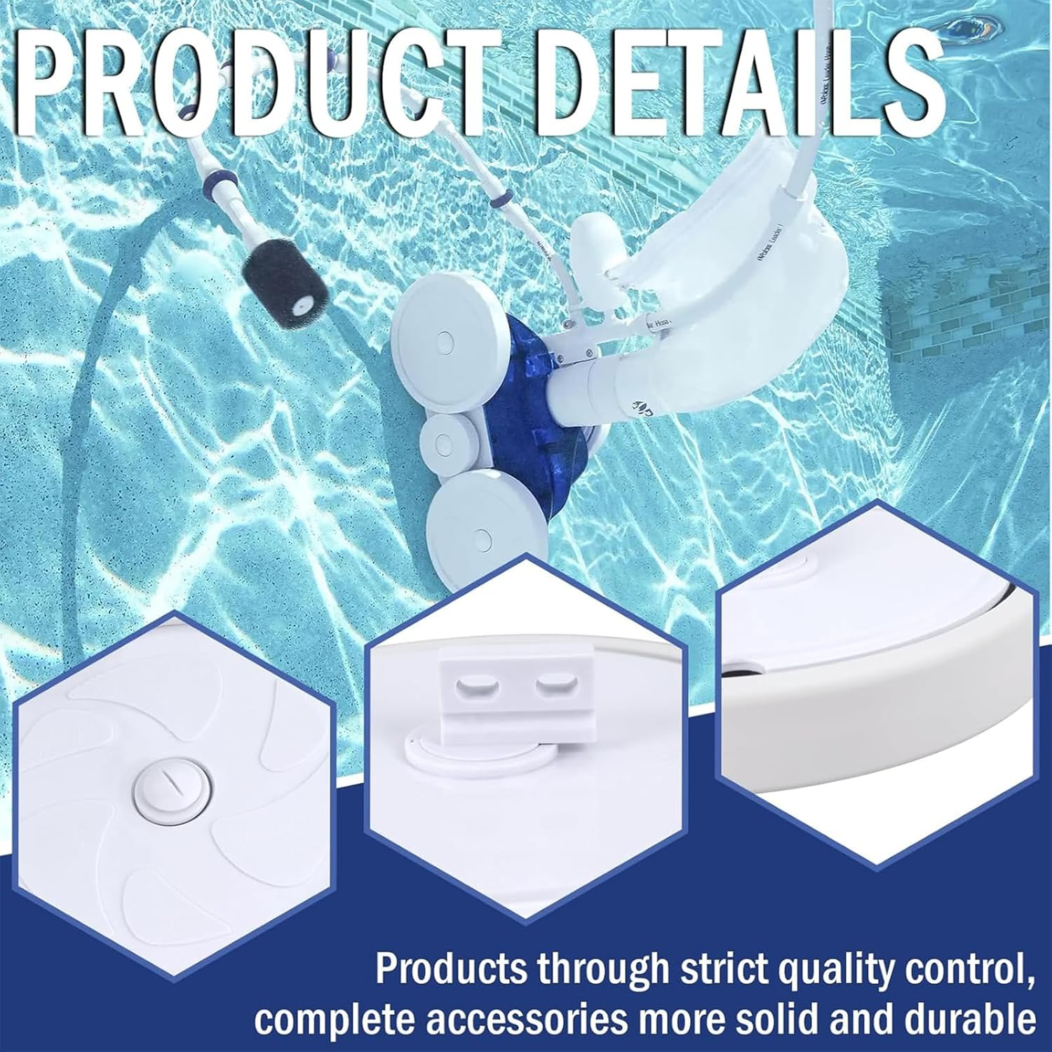 Polaris Pool Cleaner Wheels Replacement Parts, Large Wheel Assembly & Rebuild Kit with C16 Idler Wheel (Ball Bearing), C60 Screw, C55 Washer & C64 for 180/280 Models image number 5