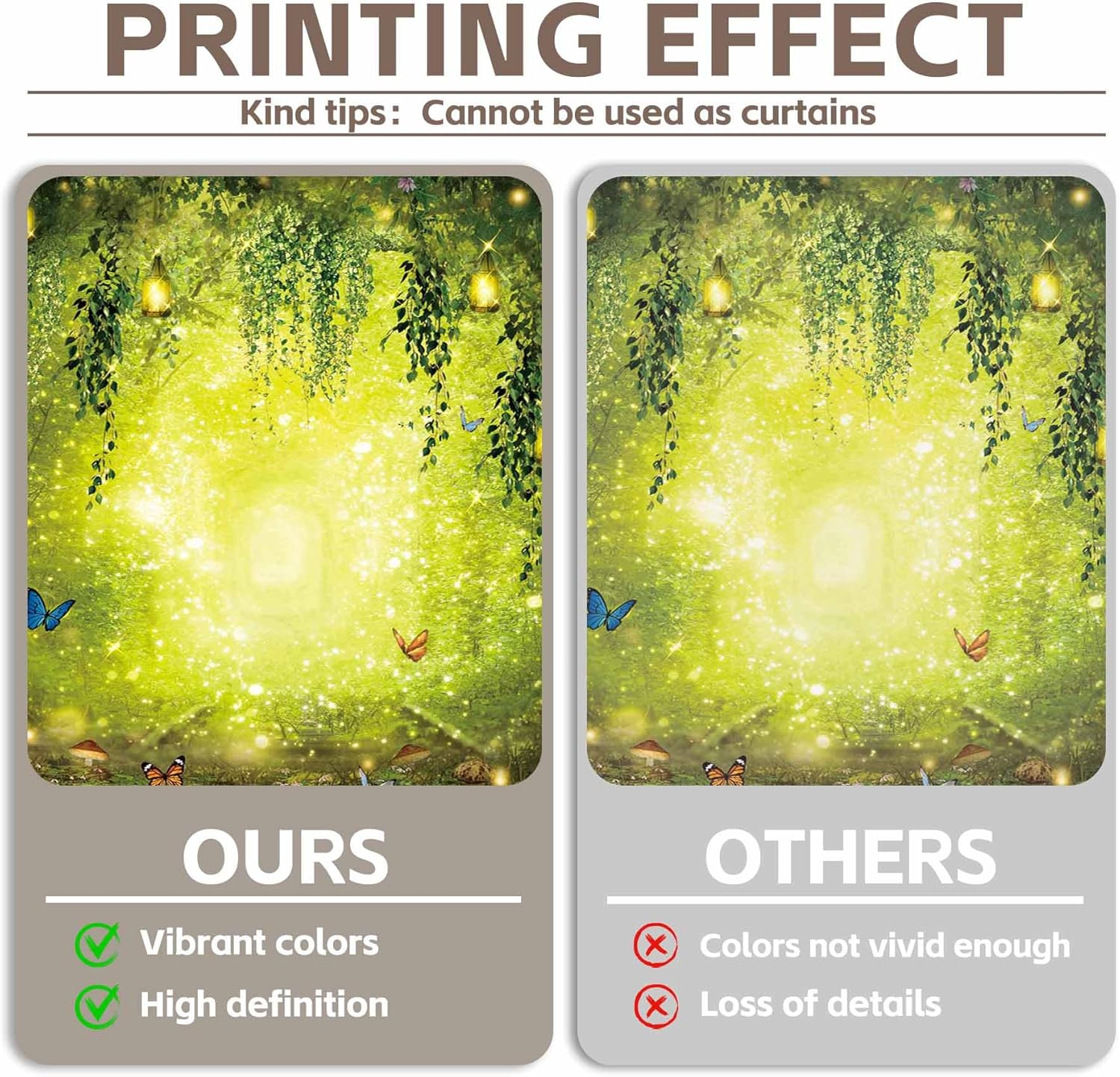 7X5Ft Spring Enchanted Forest Backdrop Easter Fairy Tale Wonderland Woodland for Kids Girl Room Wall Decorations Birthday Party Photo Prop image number 5