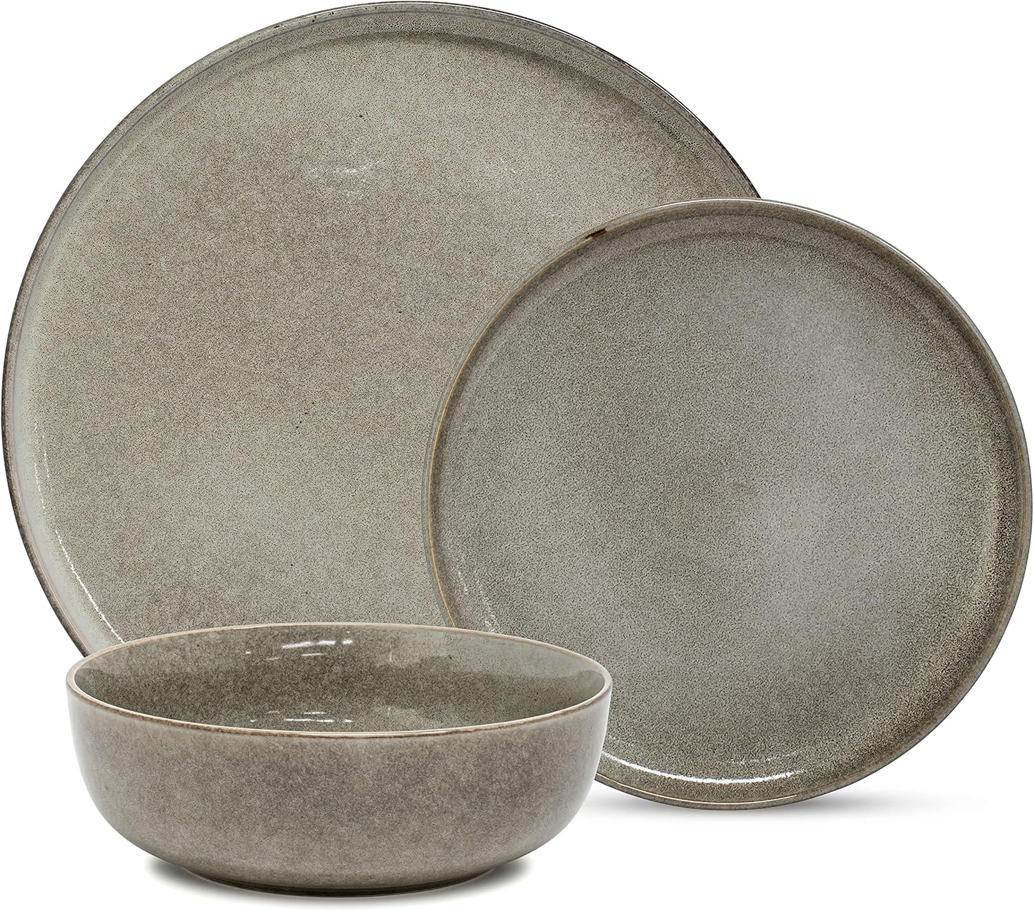 Salt&Pepper Relic Dinner Set, 12 Piece, Moss