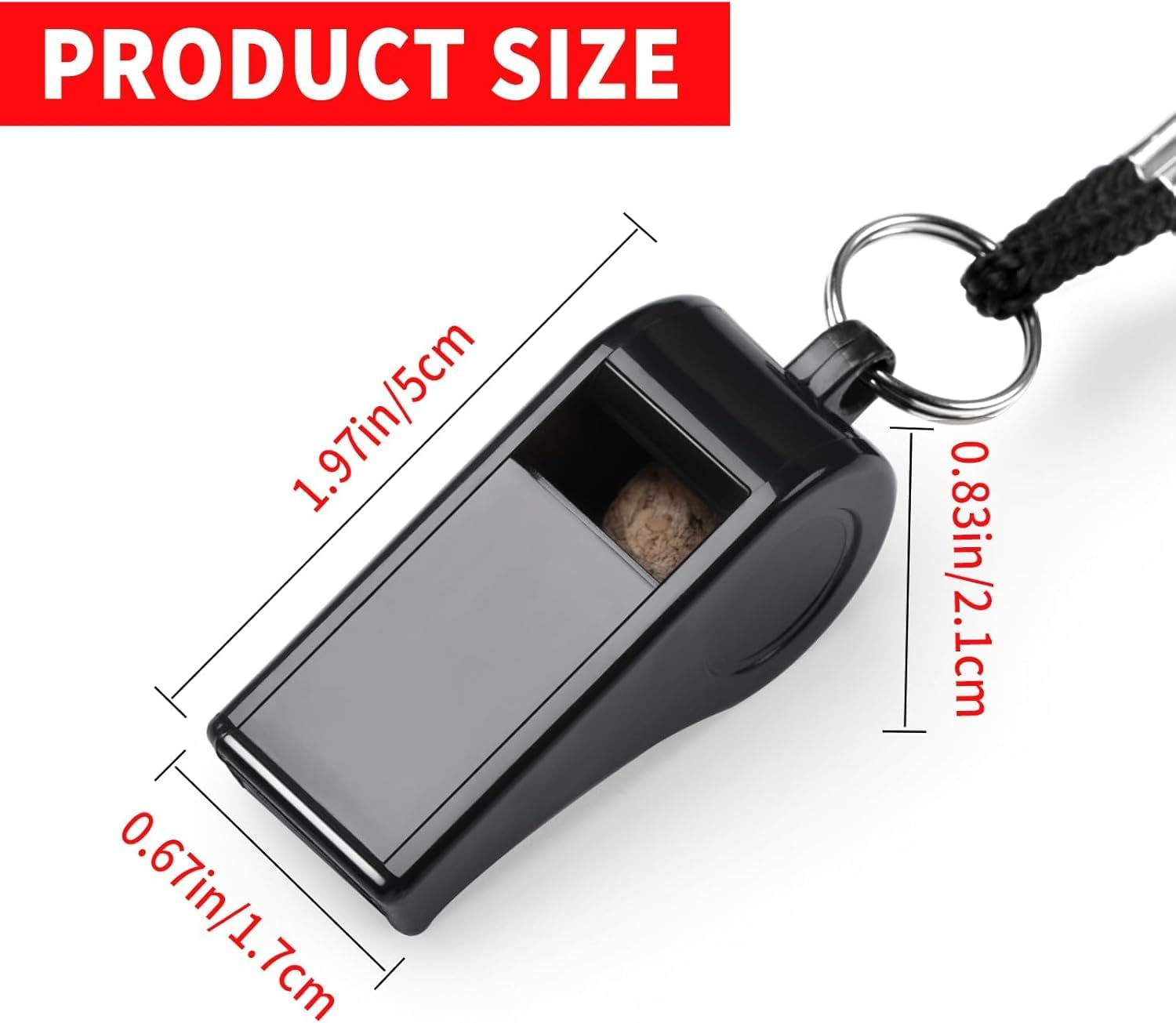 6Pcs Whistle, Sports Whistles with Lanyard, Loud Crisp Sound Whistles Great for Referees, Coaches, Teachers, Polices, Training, Outdoor Sports image number 4