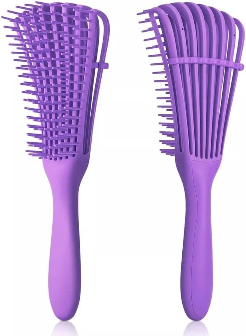 1 Pcs Detangler Brush for Curly Hair, Black Natural Hair Curly Hair Brush 3A to 4C, Great for Thick Wet Hai image number 2