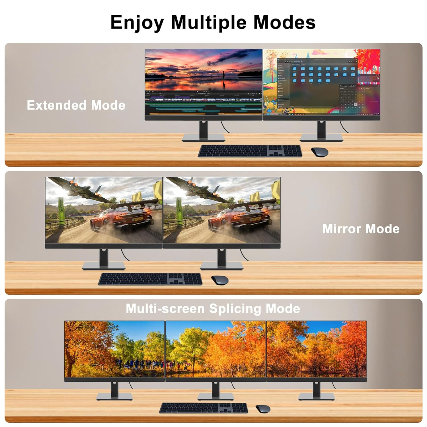 4K Displayport to HDMI Cable 2M,Uni-Direction,4K@30Hz,2K@60Hz,1080P Full Hd,Dp(Source) to Hdmi(Display) Cable,Pvc Cord,Gold-Plated Plugs for Dell,Nvidia,Amd,Lenovo,Monitor, Projector(2M)