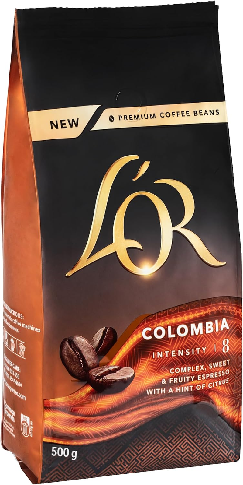 L'OR Espresso Intensity 8 Colombia Coffee Beans 500 G image number 2