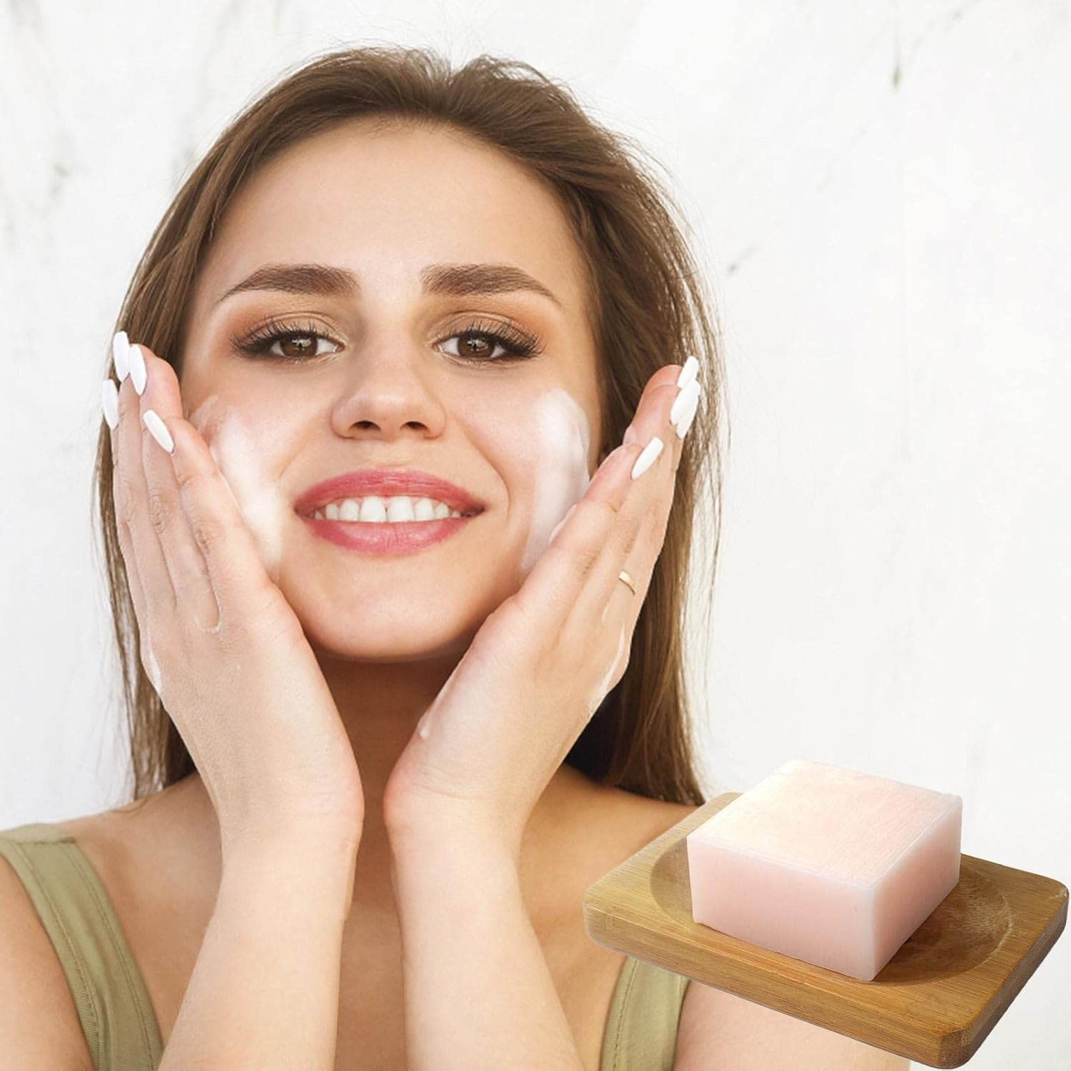 Handmade Cleansing Bar Soaps - Lemon, Ginger, Honey, Ginseng Soap Bars for Smoother, Brighter Skin | for Cleansing, Purifying, Protection, Revitalization, Moisturizing, Anti-Aging image number 2