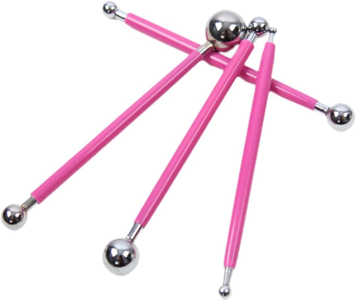 Frediuo 4 Pieces Ball Stylus Dotting Tools Pottery Tools Rock Painting Two Ended Ball Stylus, Blue