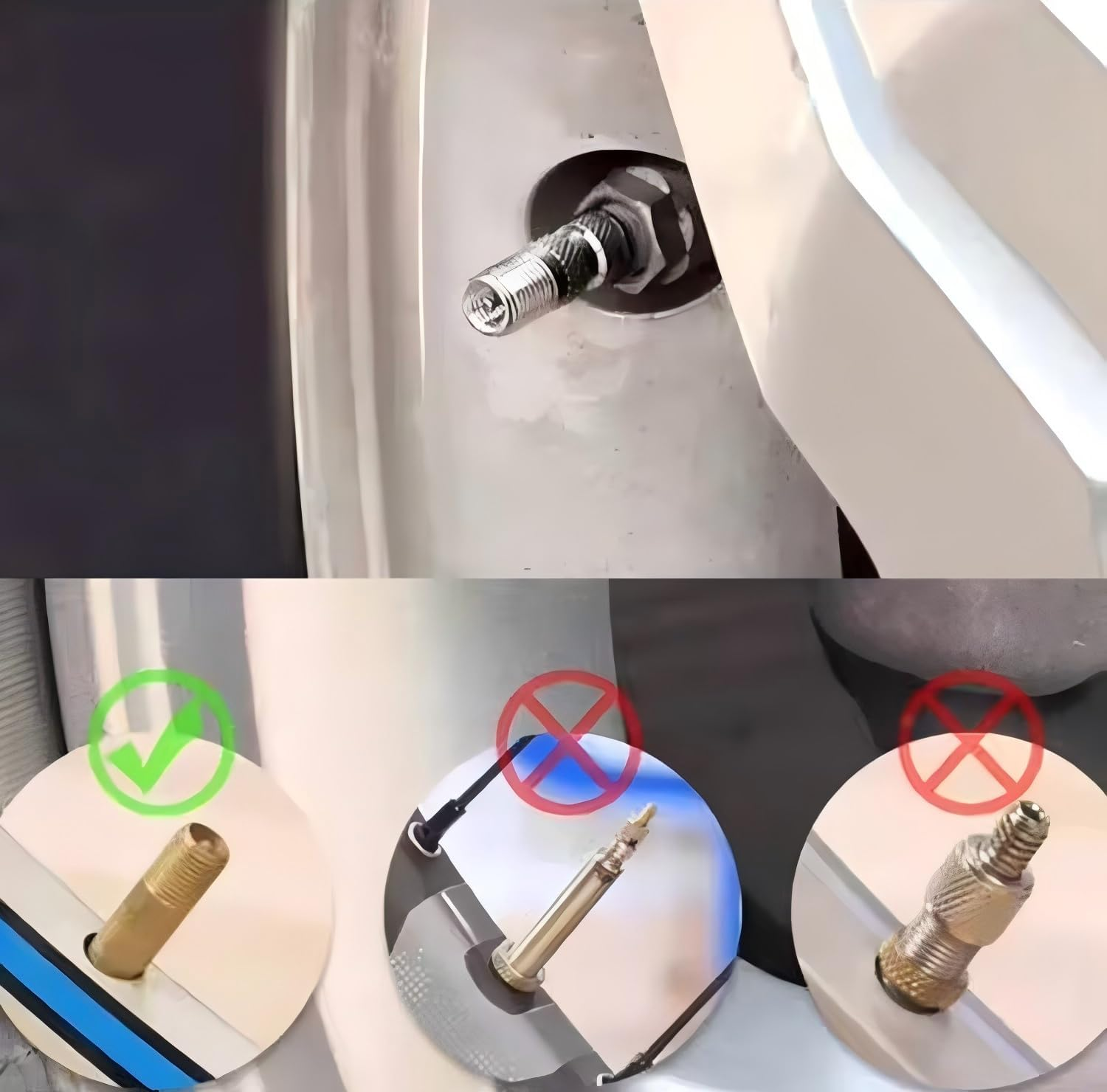 LORJE 100Pcs Plastic Tyre Valve Caps with O-Ring Seal Gasket,Universal Dust Caps for Cars Bike Bicycle Trucks Motorbike Black Plastic Replacement image number 5