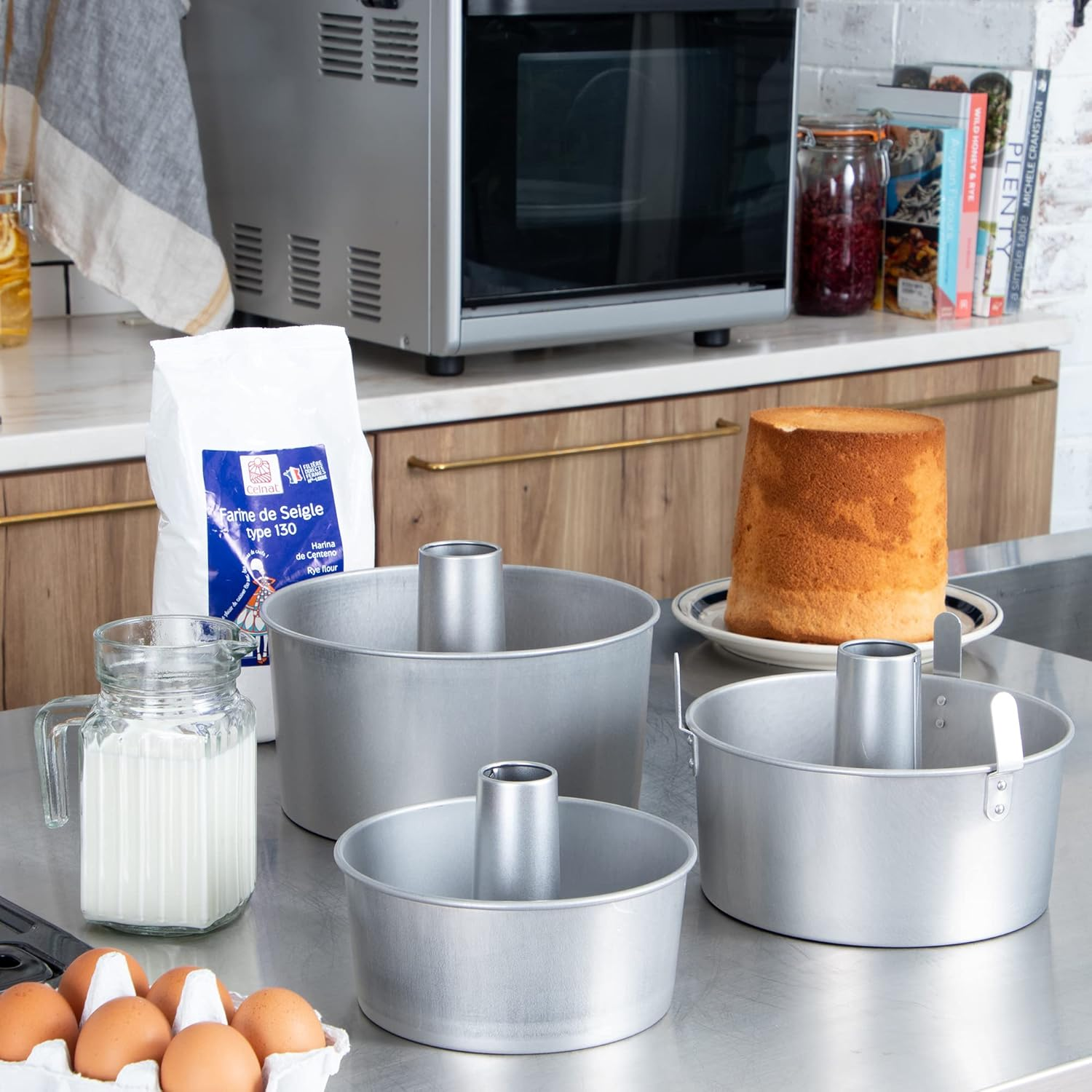 Endoshoji TKG WSH04020 Baking Mold, Chiffon Cake Mold, 7.9 Inches (20 Cm), Ulster Inner Diameter X Depth 7.9 Inches (200 Mm) X Depth 3.9 Inches (100 Mm), Bottom Diameter 7.4 Inches (188 Mm), Alster image number 6