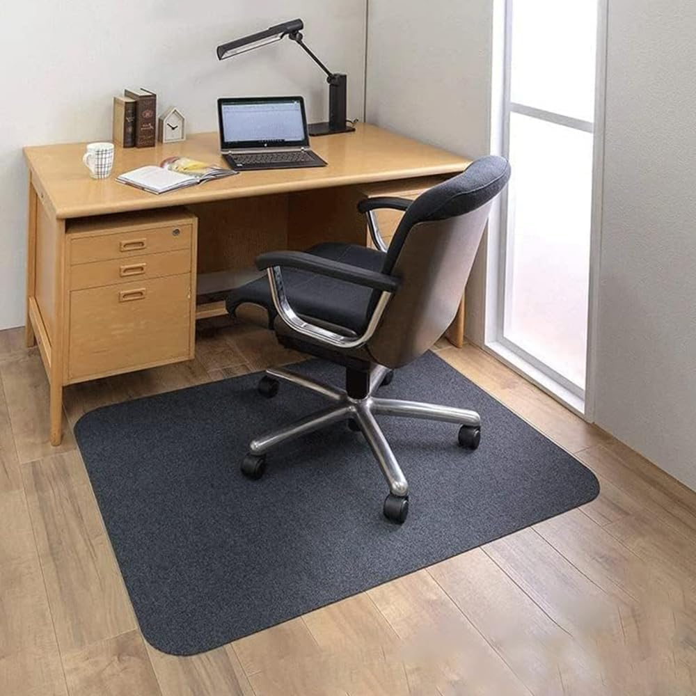 Desk Chair Mat,Computer Gaming Chair Place,Non Slip Floor Doily,Floor Protector Pad,Rectangular Chair Mat,Thick Large Floor Cover,Office Chair Hearthrug,For Office,Home image number 3