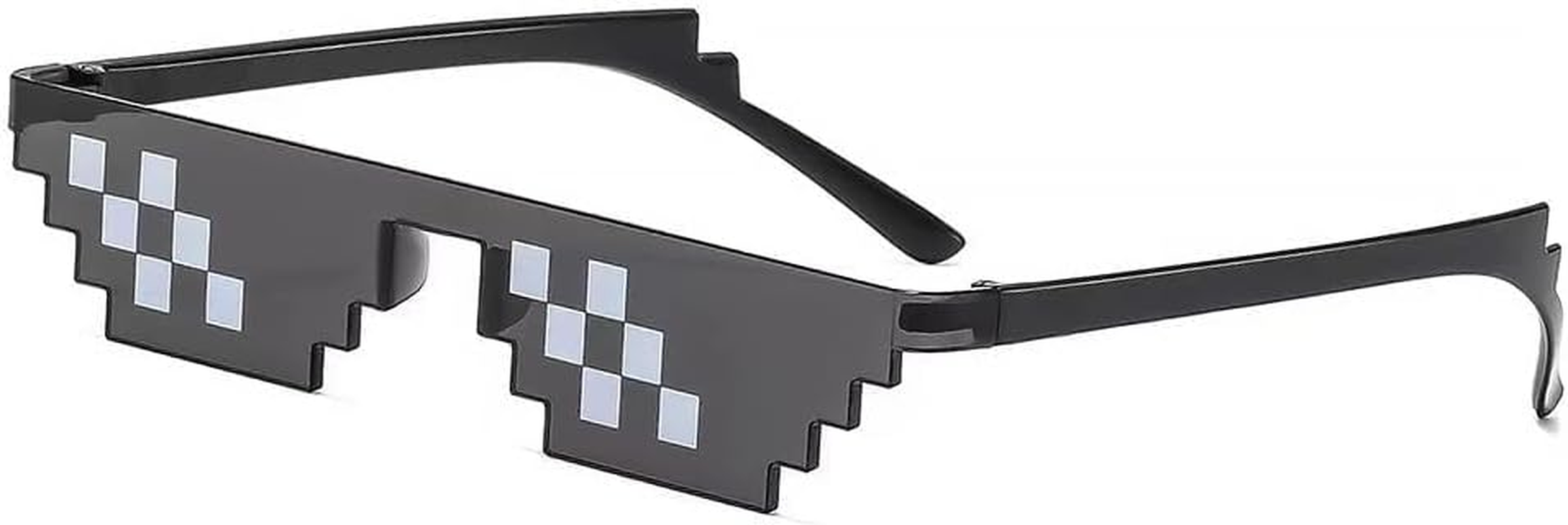 Sunglasses,Pixelated Mosaic Glasses,Party Glasses,Retro and Nostalgic,Funny Glasses,Photo Props