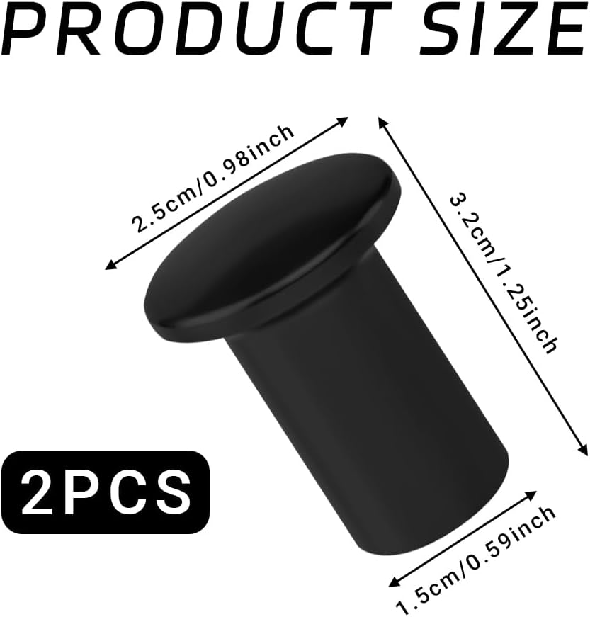 2PCS Hand Brake Knob Cover, Car Handbrake Button, Aluminum Car E-Brake Handle Cover, E-Brake Handle Handbrake Emergency Cover, Gear Handle Brake Press Button Compatible with GT86, FRS, BRZ image number 1