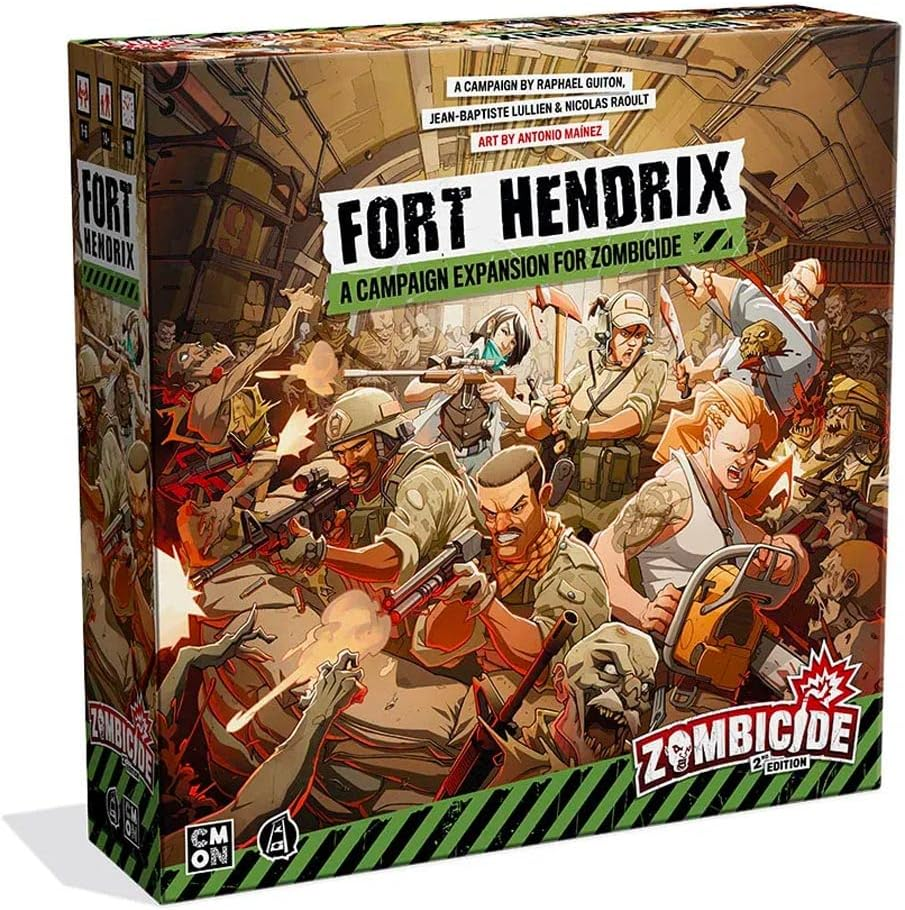 CMON Zombicide 2Nd Edition Fort Hendrix a Campaign Expansion for Zombicide, Various, ZCD003 image number 1