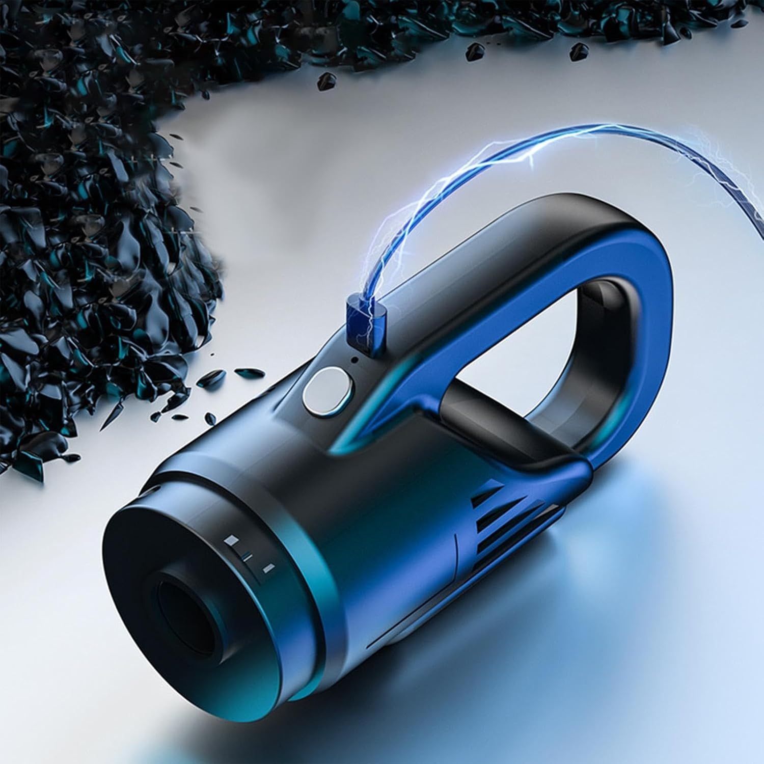 Car Vacuum Cleaner - Small Cordless Rechargeable Cleaner for Home and Car | Vehicle Interior Care Multi-Functional Dust Vacuum Cleaner, Car Detailing Vacuum, Automotive Vacuum Cleaner for Car Floor image number 6