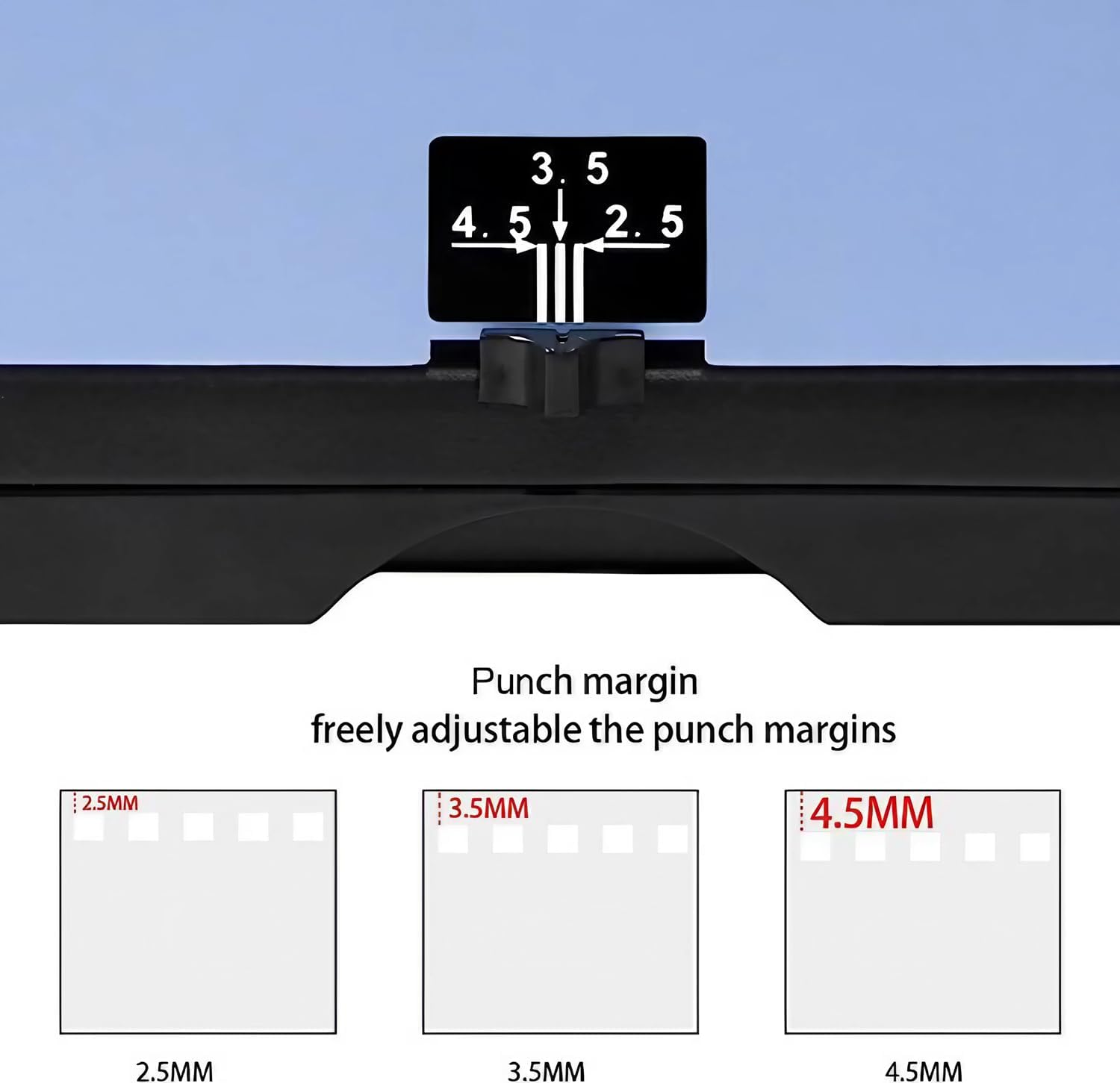 Rayson TD-130 Wire Binding Machine (Square Holes) Punch 12 Sheets/Bind 120 Sheets with Sturdy Metal Construction image number 3