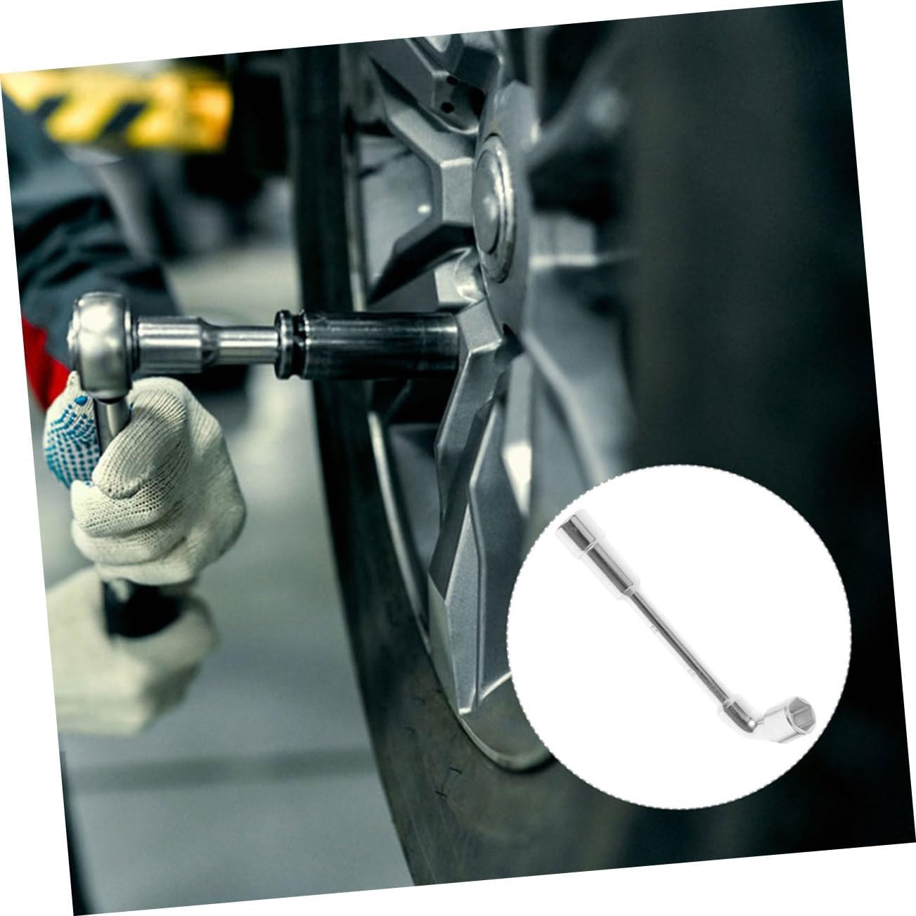 ZUNOXAZ Shaped Socket Wrench Double Ended Adjustable Tire Valve Tool for Car Motorcycle Repair Durable Wheel Alignment Spare Tire Wrench Reliable Performance for Automotive Maintenance image number 2