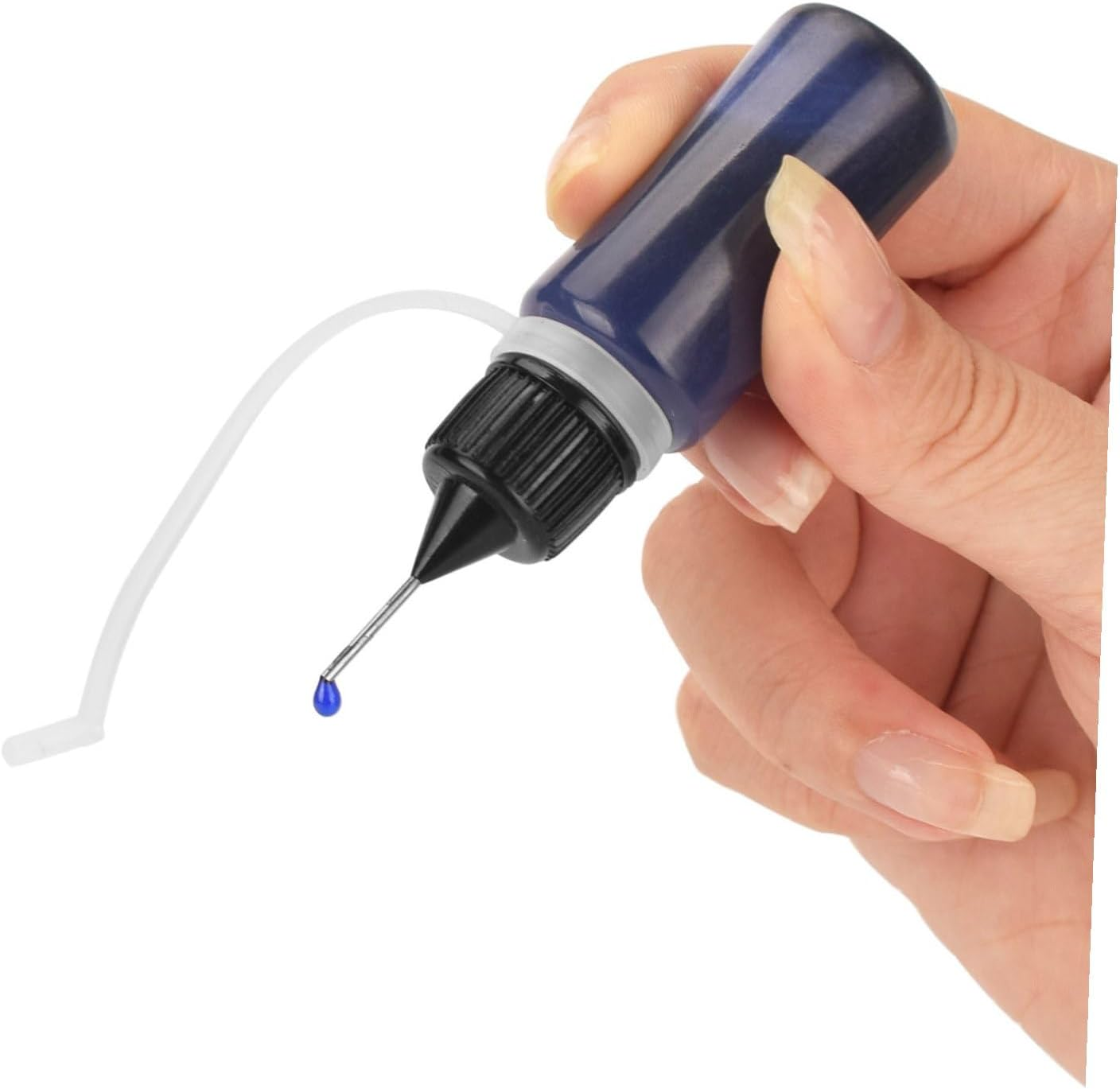 20Pcs Plastic Squeeze Dropper Bottles with Black Lid Precision Fine Tip Applicator for Glue Ink Dispensing Sealed Design for Workshop Use image number 6