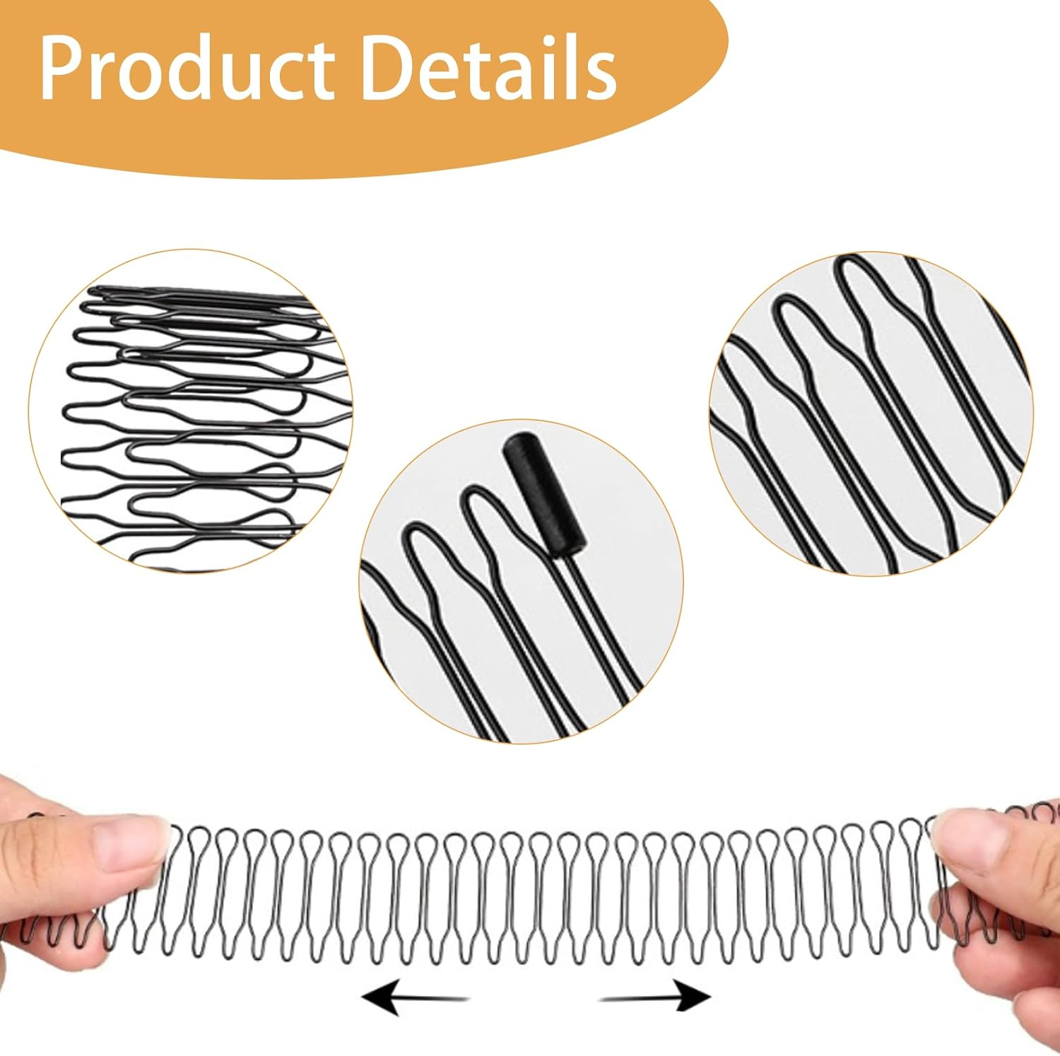 Pack of 4 Men'S Hair Bands, Zigzag Headband, Zigzag Headband, Metal Headband, for Broken Hair, Unisex, Outdoor, Sports, Fitness, Yoga image number 6